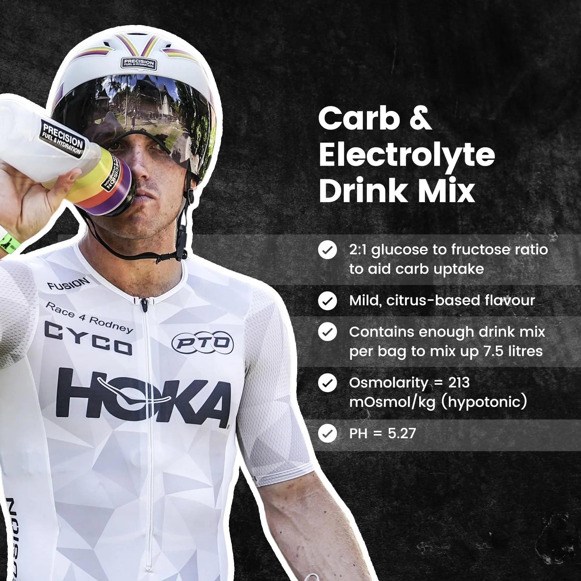 Precision Fuel PF60 Carb & Electrolyte Drink Mix Powder for Hydration & Energy - Endurance Sports Nutrition, Vegan, Hypotonic - 60g Carb, 1000mg Sodium per Litre - Mild Citrus Flavor, 1-Pack Precision Hydration uk supplements