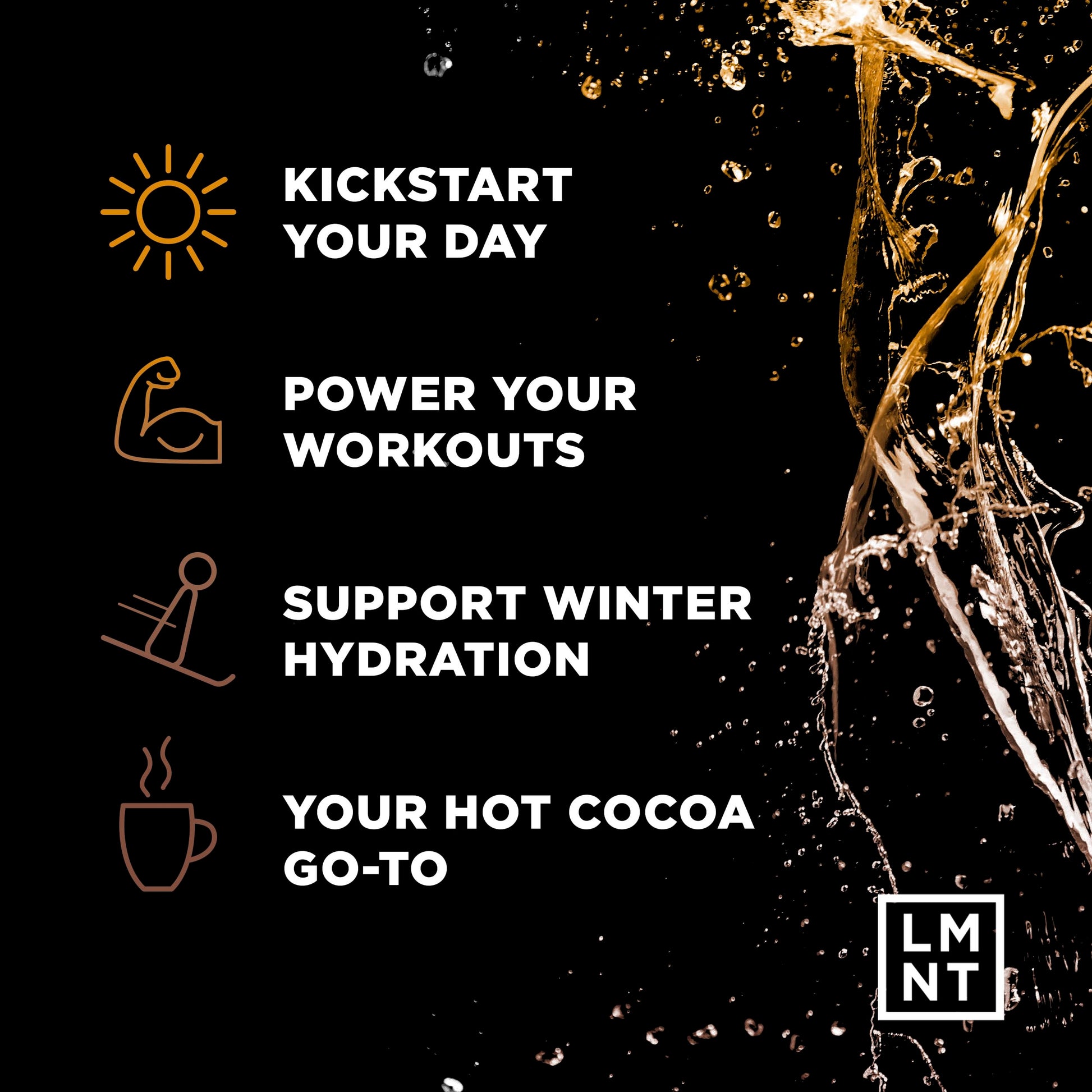 LMNT Hot Chocolate and Coffee Mixer - Chocolate Caramel Salt Electrolytes | No Sugar Drink LMNT uk supplements