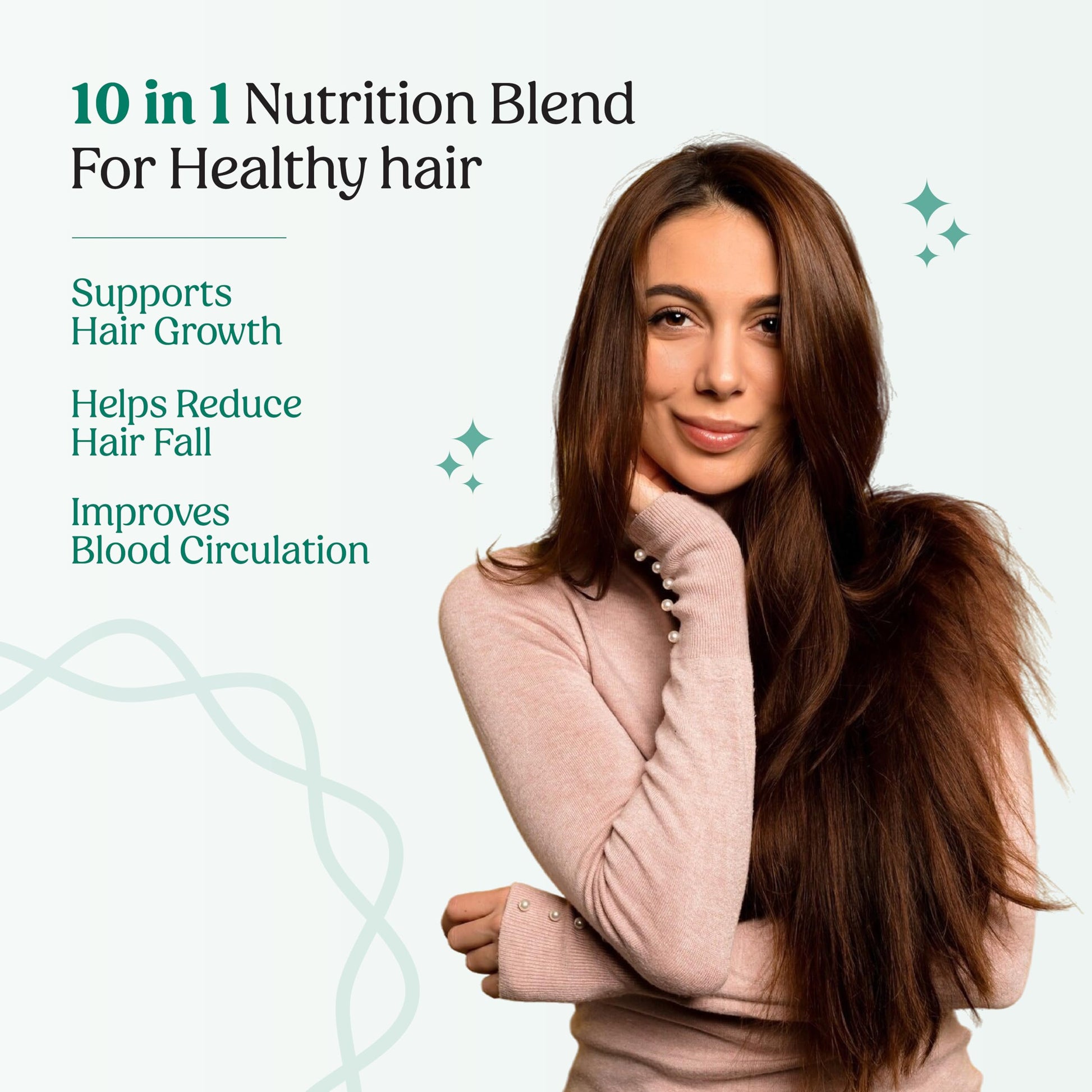 Glosense Hair You Glo – Plant-Based Biotin Supplement | Hair Growth Drink | Natural Hair Vitamins Powder with Amla, Sea Buckthorn, Gotu Kola | No Added Sugar, No Added Flavours | 30 Servings Glosense uk supplements