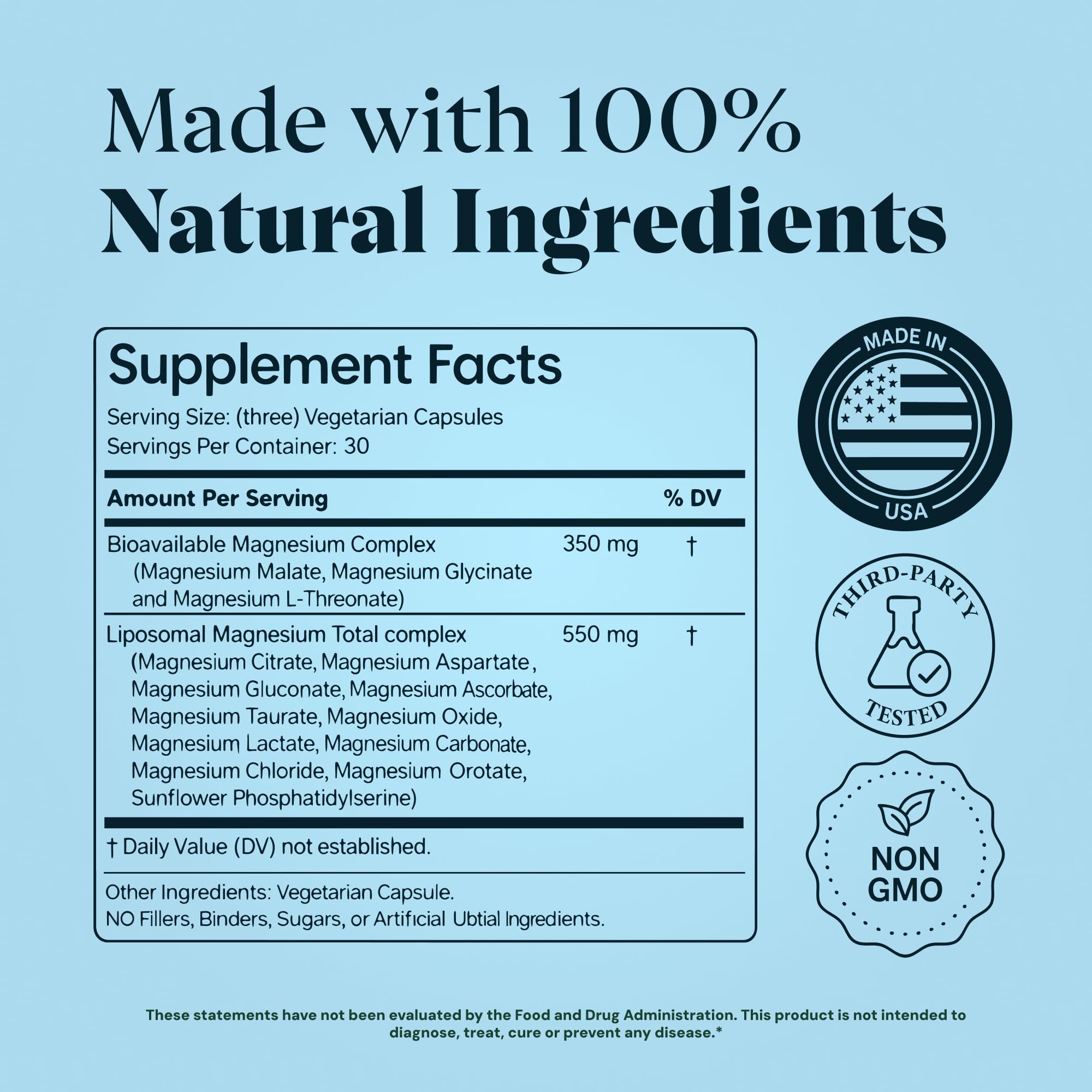 Magnesium Glycinate Complex Supplement, 900mg – 13-in-1 Magnesium L-Threonate, Citrate, Taurate & Malate for Women & Men – Liposomal Chelated Formula – Sleep, Muscle & Brain Support – 90 Capsules Plus+Ultra uk supplements