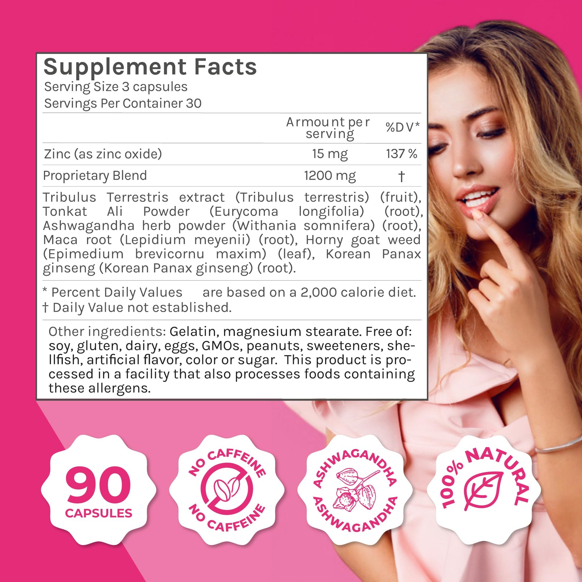 ZENZSUAL Libizenzs – Plant-Based Energy Support Supplement for Women – Caffeine-Free with Maca Root, Ashwagandha & Ginseng – Supports Daily Stamina, Focus & Well-Being – 90 Vegan Capsules ZENZSUAL uk supplements