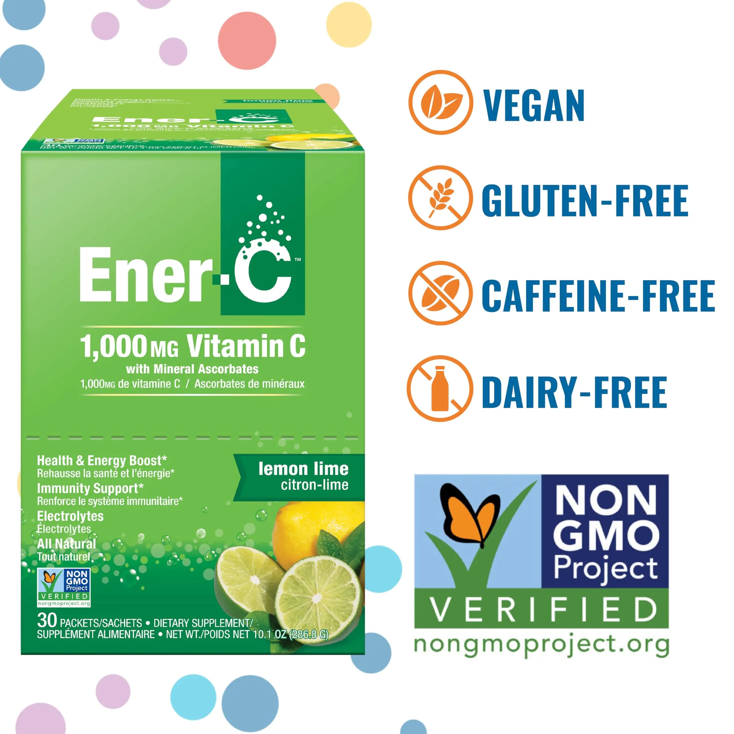 Ener-C Multivitamin Drink Mix - Vitamin Packets for Water, Electrolytes Powder Packets, Vitamin Drink Mix, Hydration Liquid Mix Ener-C uk supplements