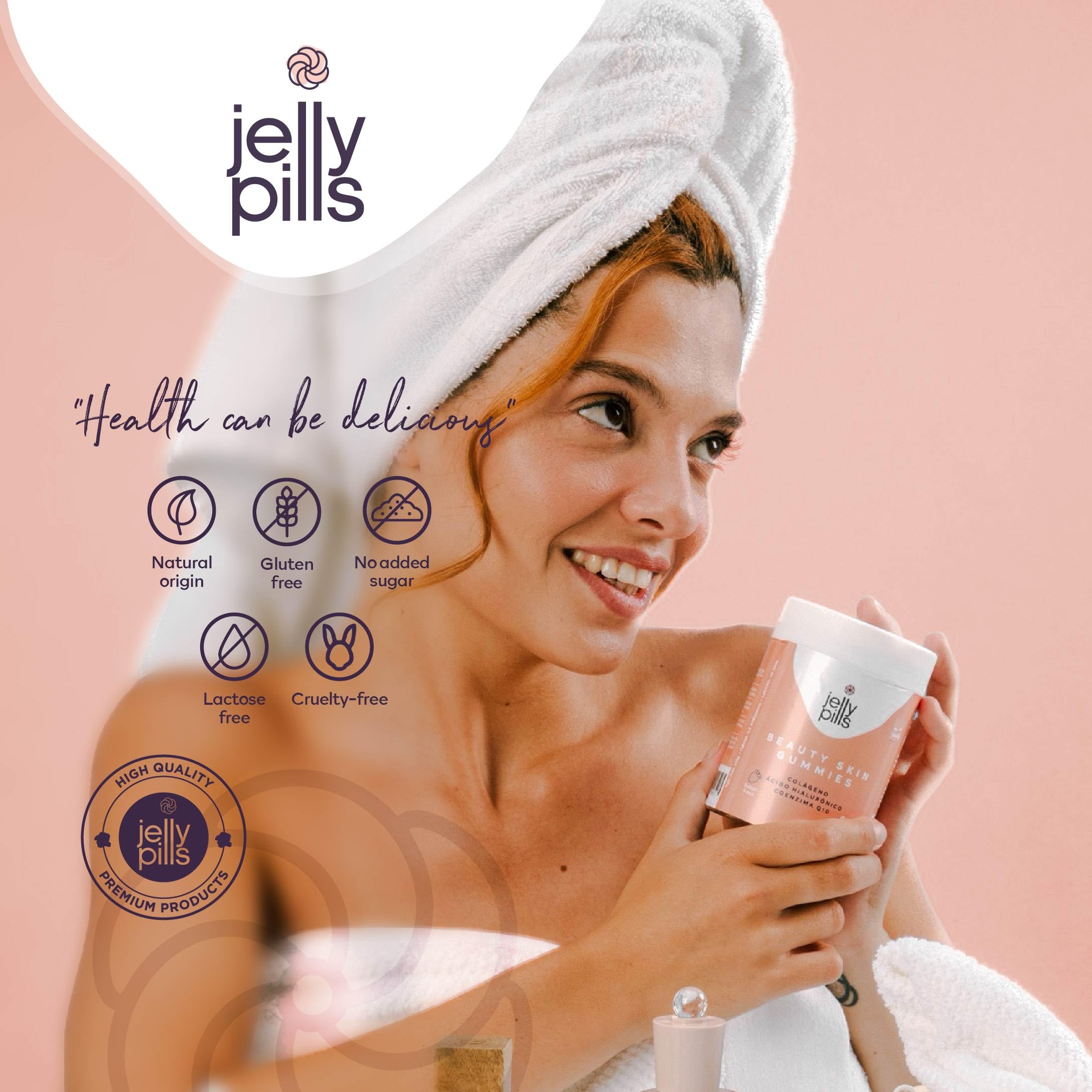Jelly Pills® Hydrolyzed Collagen Gummies with Hyaluronic Acid and Coenzyme Q10 Jelly Pills uk supplements