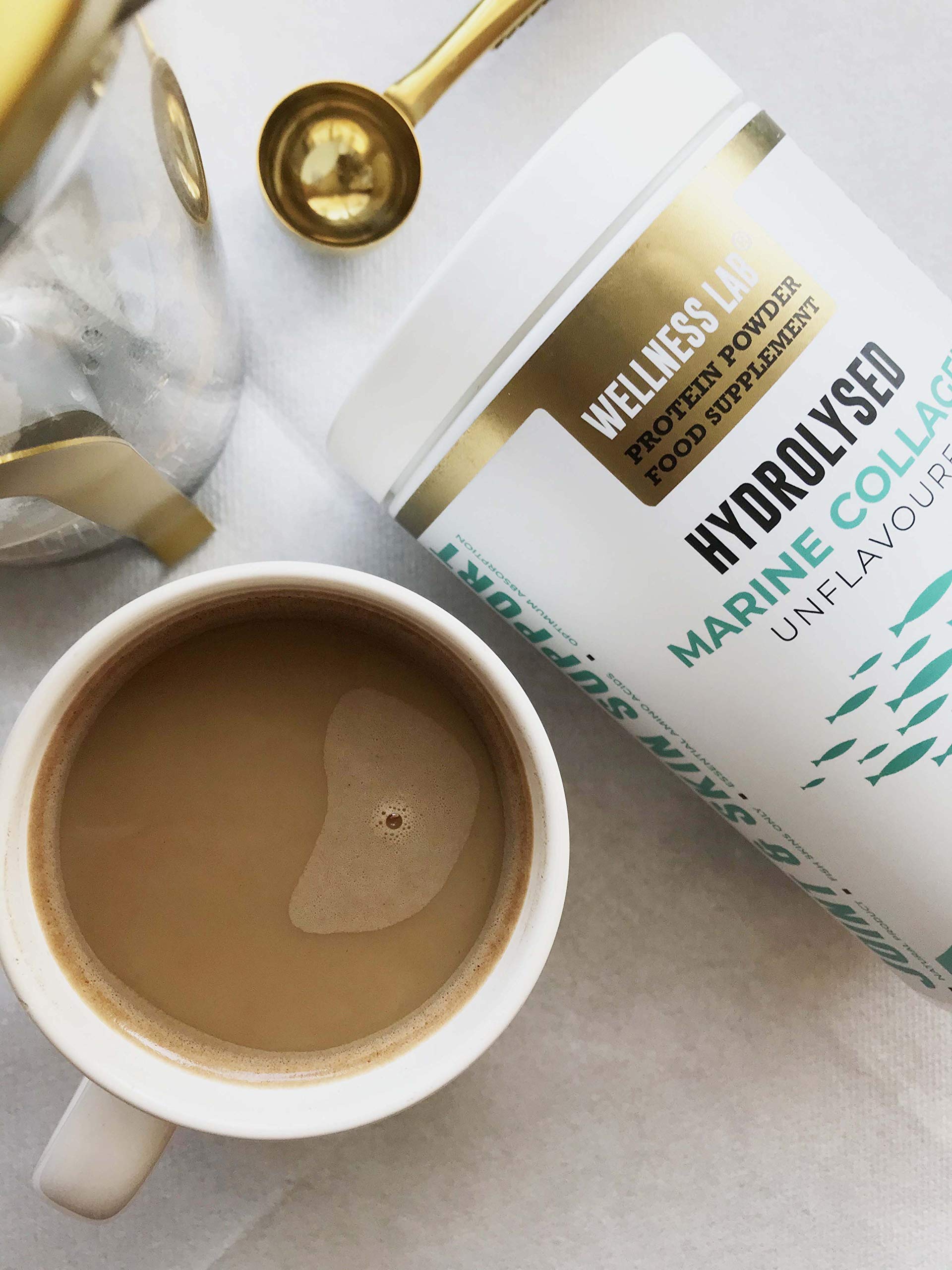 Cleanest Marine Collagen Peptides | Wellness Lab 454g | Type I,III | Highest Bioavailability Hydrolysed Protein Wellness Lab uk supplements