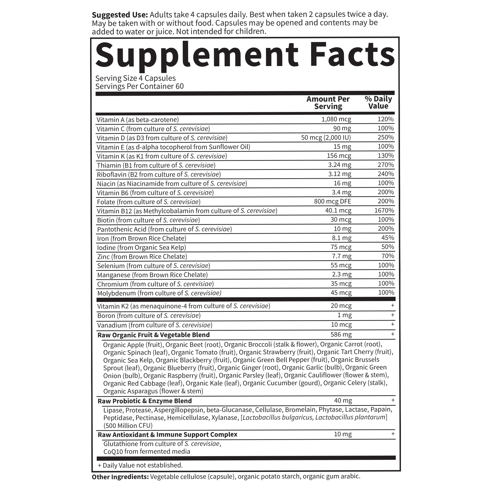 Garden of Life Multivitamin for Women, Vitamin Code Women's Multi - Whole Food Womens Multi Vitamins, Iron, Folate not Folic Acid, Vitamin A and Probiotics Garden of Life uk supplements