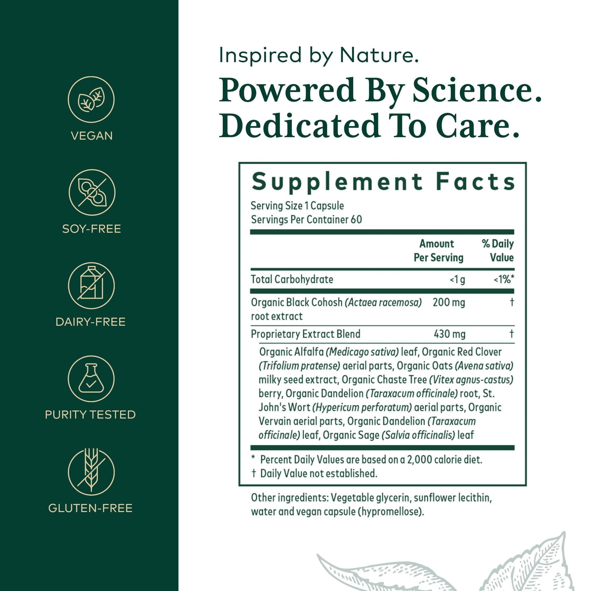 GAIA HERBS PRO Female Support Formula - Supports Healthy PMS & Menopause Fluctuations with Alfalfa Leaf, Black Cohosh Root Extract, Dandelion Root & More* - Vegan - 60 Liquid Phyto-Caps (60 Servings) Gaia Herbs PRO uk supplements