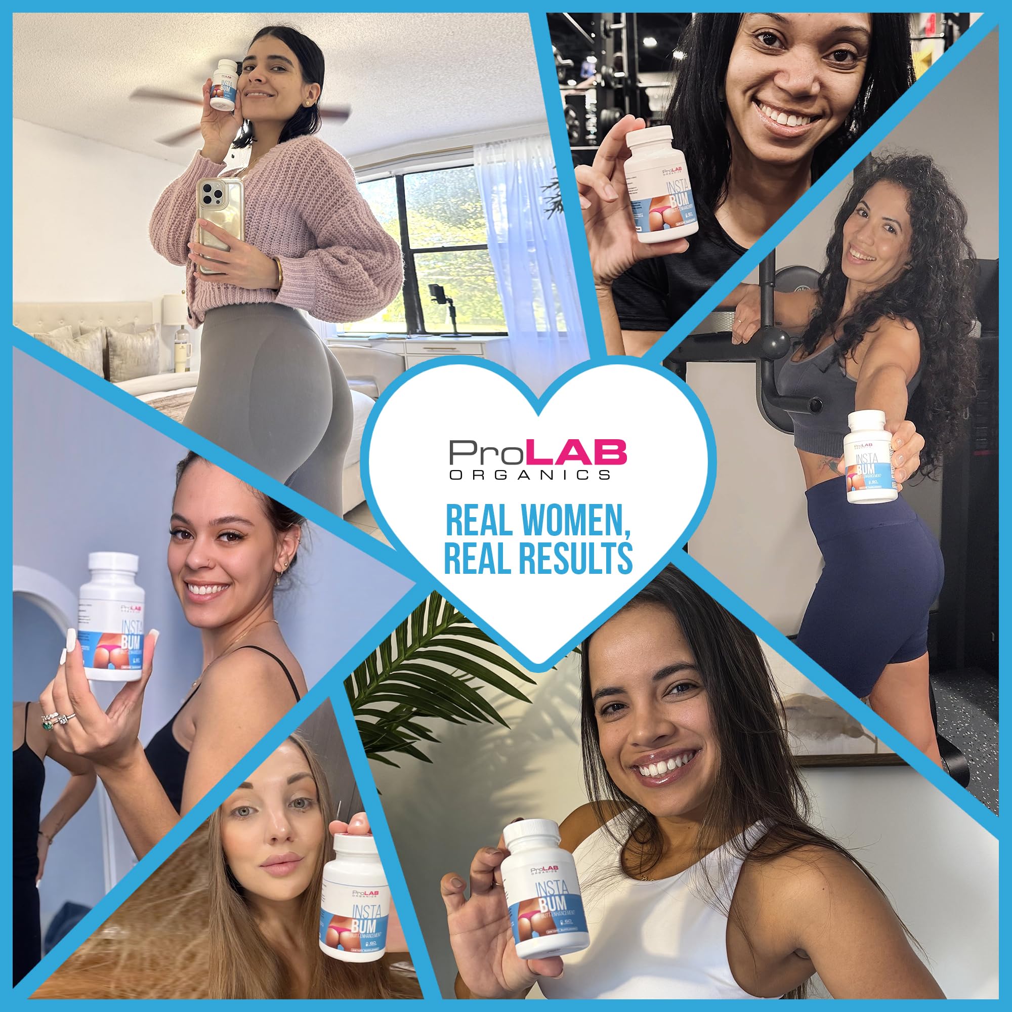 ProLab Organics InstaBum Bum Enhancement Pills – Lift, Shape, and Fill Glutes – Fast Growth for Bigger Butt and Hips – No Gummies. Visible Results in 1-2 Weeks ProLab Organics uk supplements