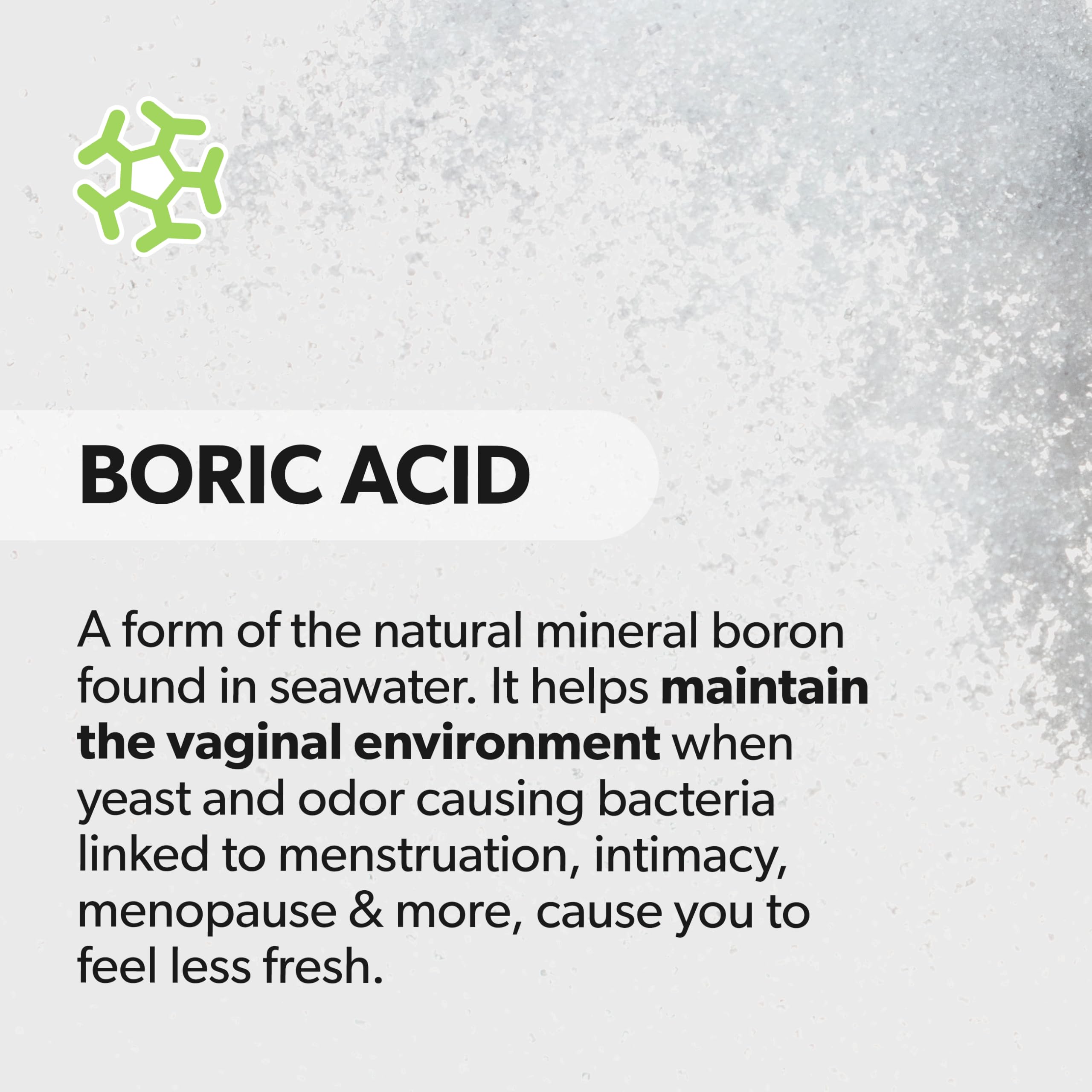 AZO® Boric Acid Vaginal Suppositories for Women, Helps Support Odor Control with Clinically Studied Boric Acid, Non-GMO, 30 Count AZO uk supplements