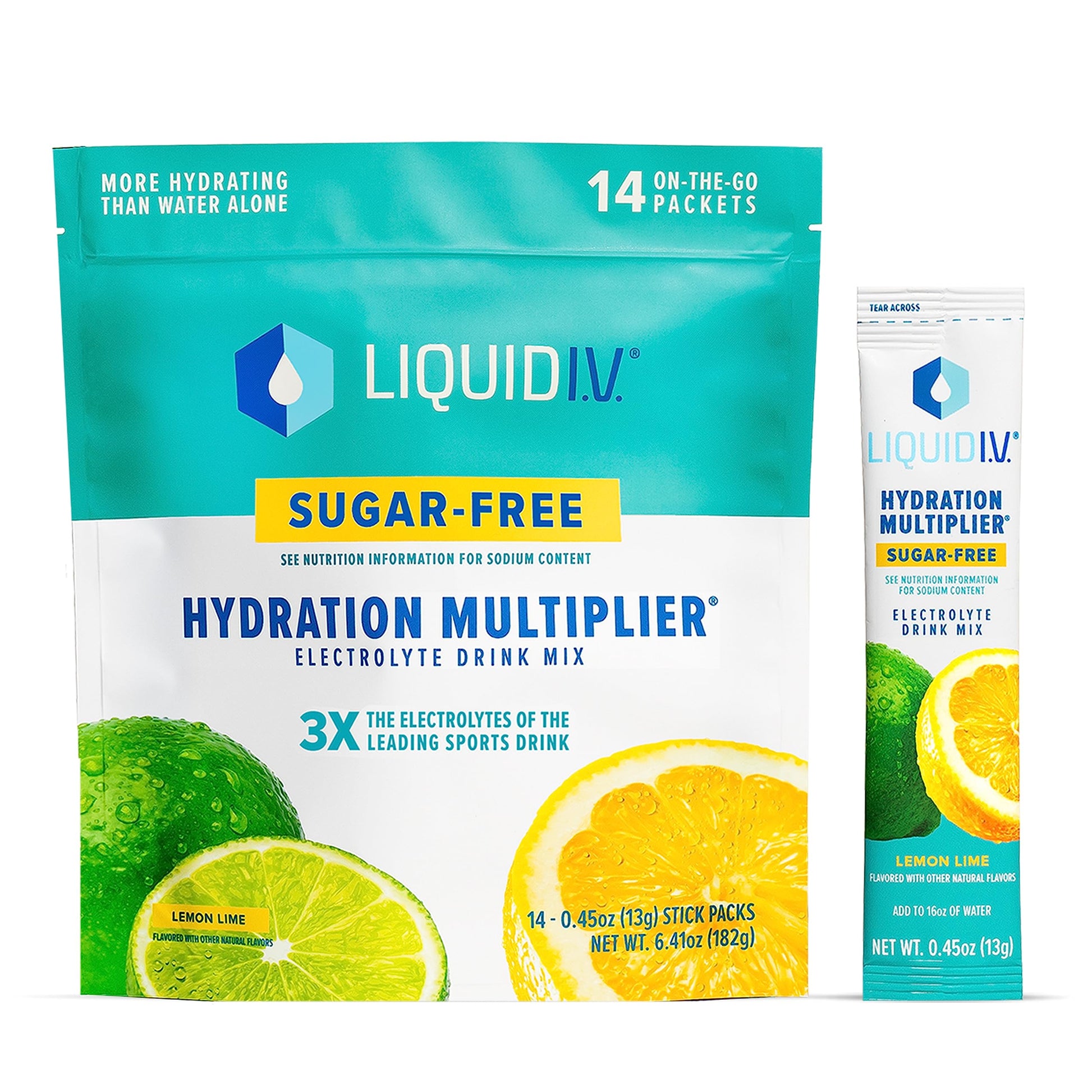 Liquid I.V. Sugar-Free Hydration Multiplier - Lemon Lime – Hydration Powder Packets  Liquid I.V. uk supplements
