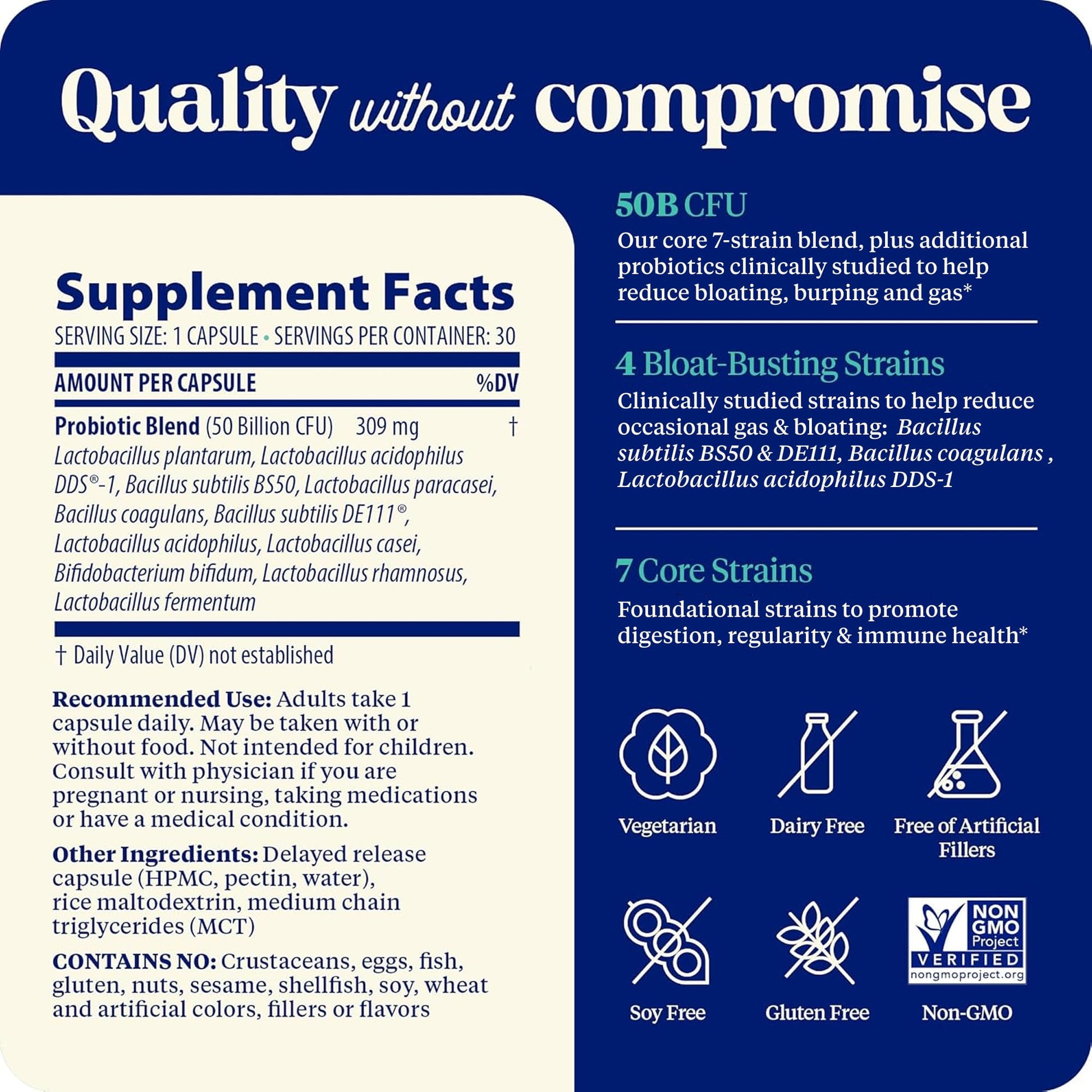 Enzymedica SubCulture Probiotics for Gas & Bloating, 50 Billion CFU, Supports Immune & Digestive Health, Regularity & Gut Flora, 30 Count Enzymedica uk supplements