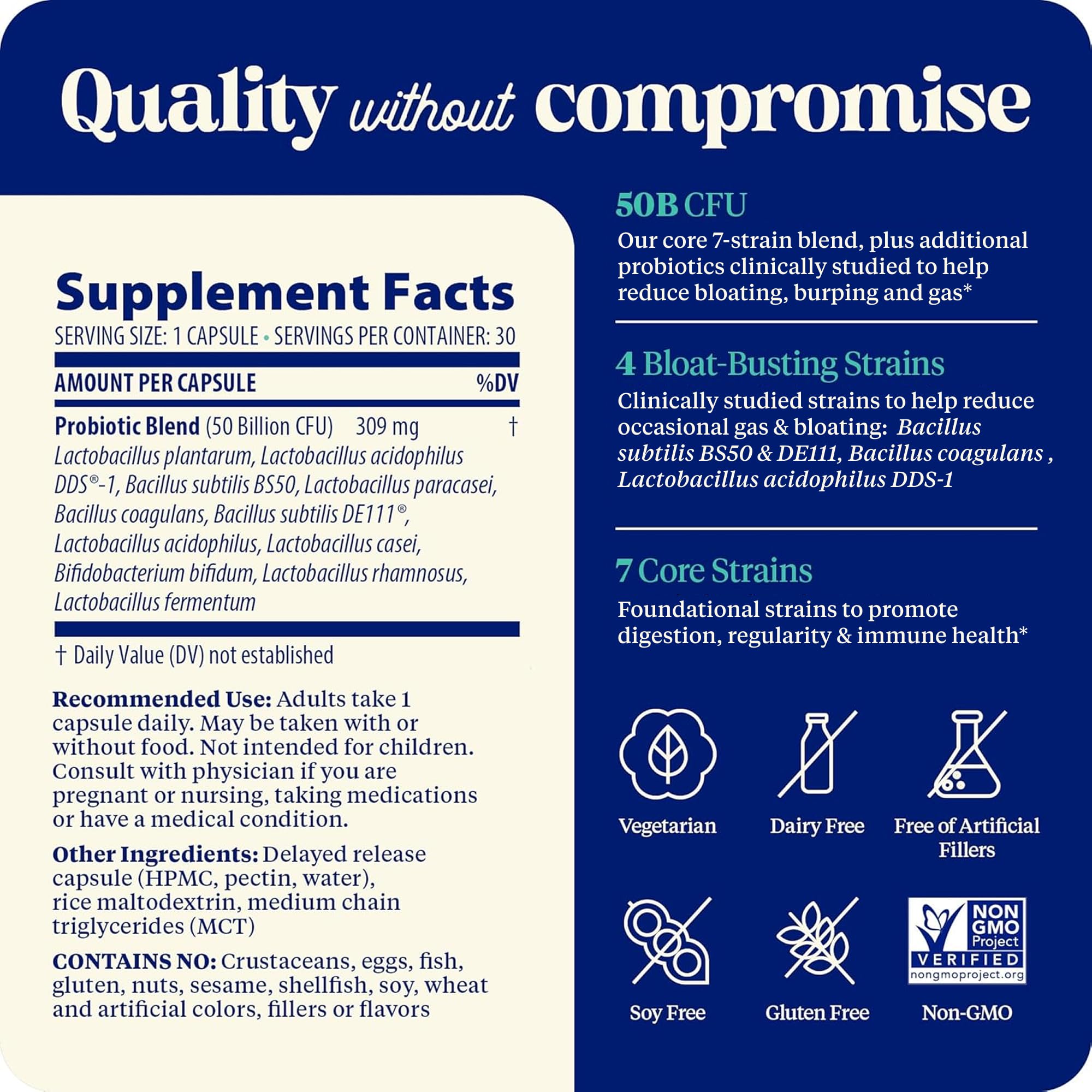 Enzymedica SubCulture Probiotics for Gas & Bloating, 50 Billion CFU, Supports Immune & Digestive Health, Regularity & Gut Flora, 30 Count Enzymedica uk supplements