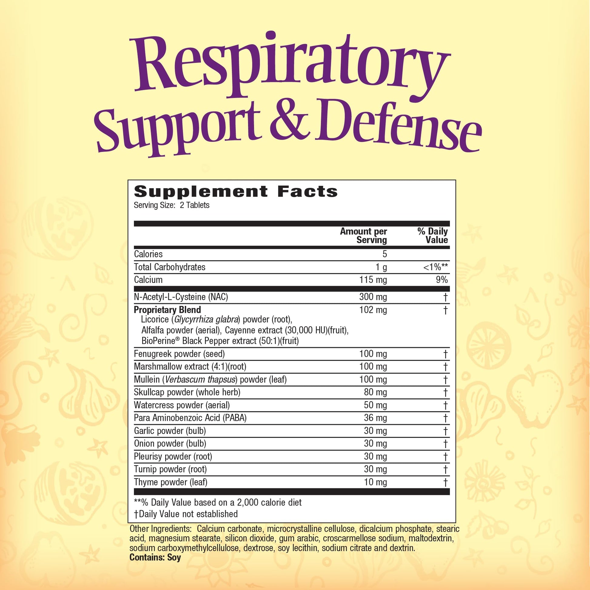 Nature's Secret Respiratory Support & Defense - 60 Tablets - Promotes Healthy Lungs & Bronchial Tract - With NAC, Fenugreek & Marshmallow - 30 Total Servings Nature's Secret uk supplements