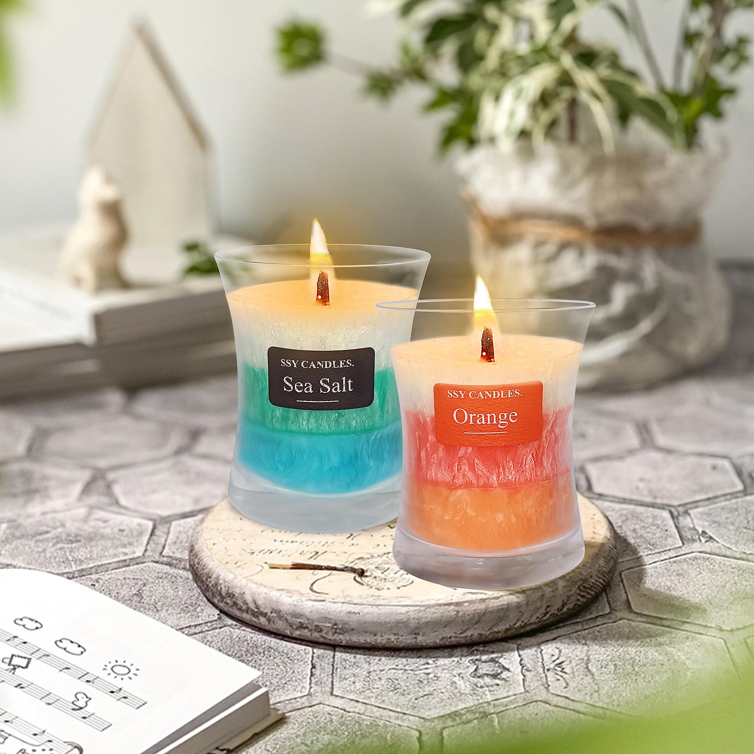 Citrus Jar Aromatherapy Candle Scented Candle Handmade Soy Candles Wood Candles Wick Fragrance SEUCRWAX uk supplements