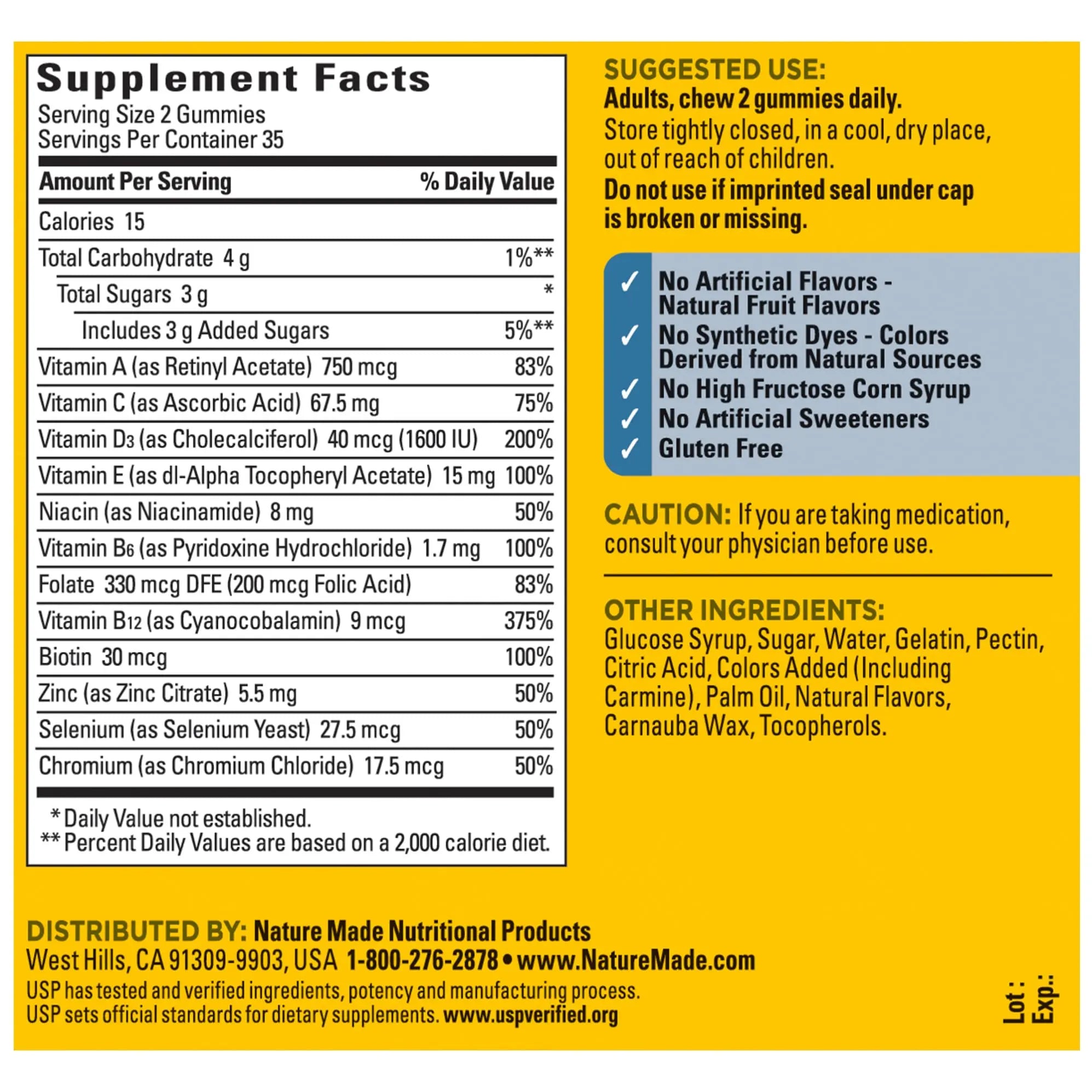 Nature Made Multi for Him, Mens Multivitamins Gummies, Energy Metabolism Support, Multivitamin for Men, 70 Gummy Vitamins and Minerals, 35 Day Supply Nature Made uk supplements
