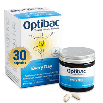 Optibac Probiotics Every Day - Digestive Probiotic Supplement with 5 Billion Bacterial OptiBac uk supplements