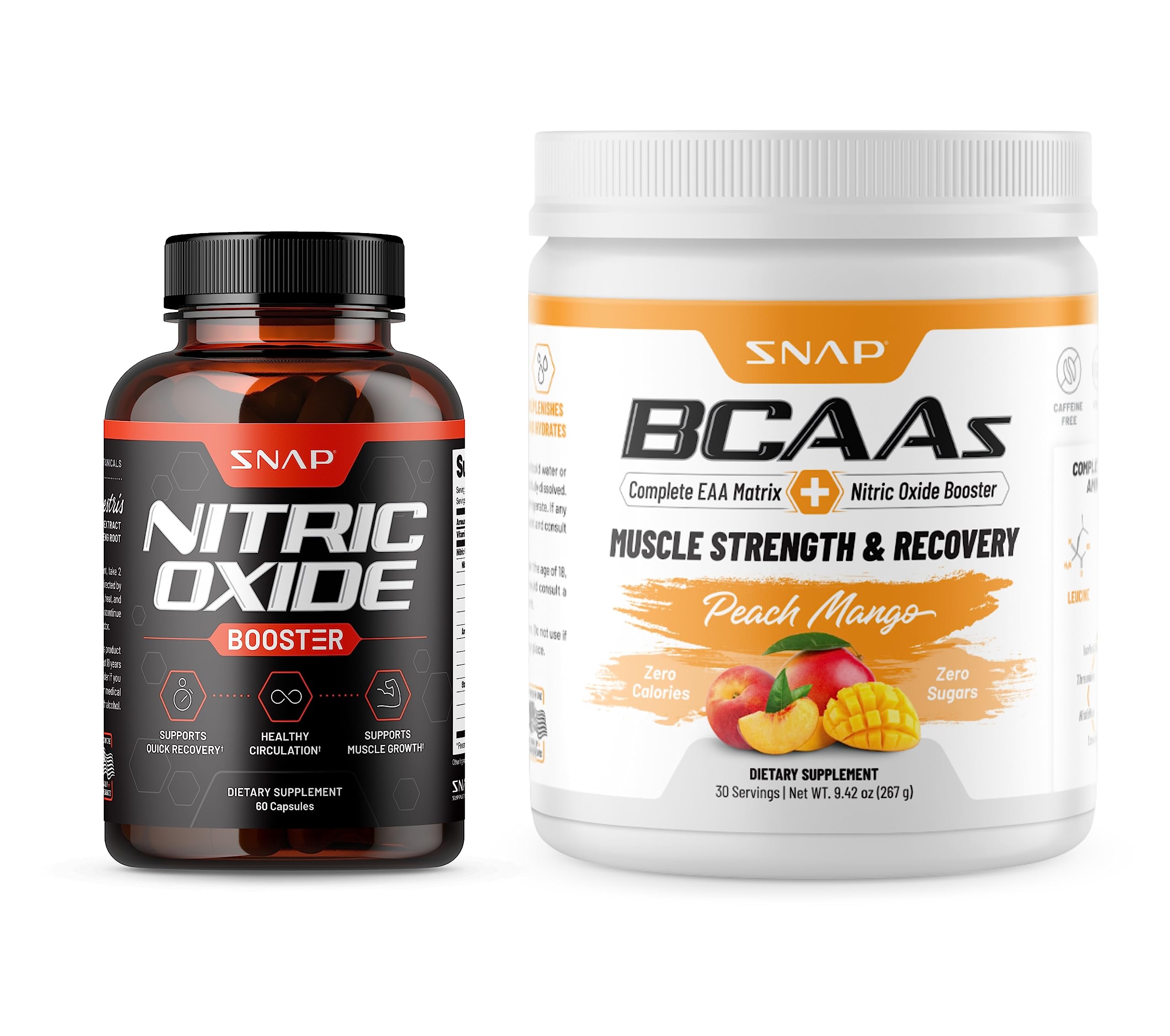 Snap Supplements Nitric Oxide Booster and BCAA Powder Snap Supplements uk supplements