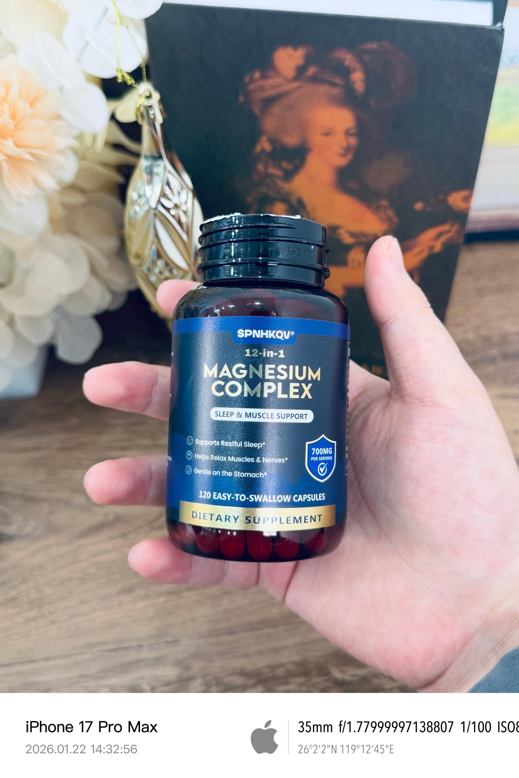 SPNHKQV Magnesium 12-in-1 Complex Supplement – 700mg High Absorption Magnesium Glycinate Capsules for Women & Men – Muscle, Nerve & Sleep Support – 120 Vegan Capsules SPNHKOV uk supplements