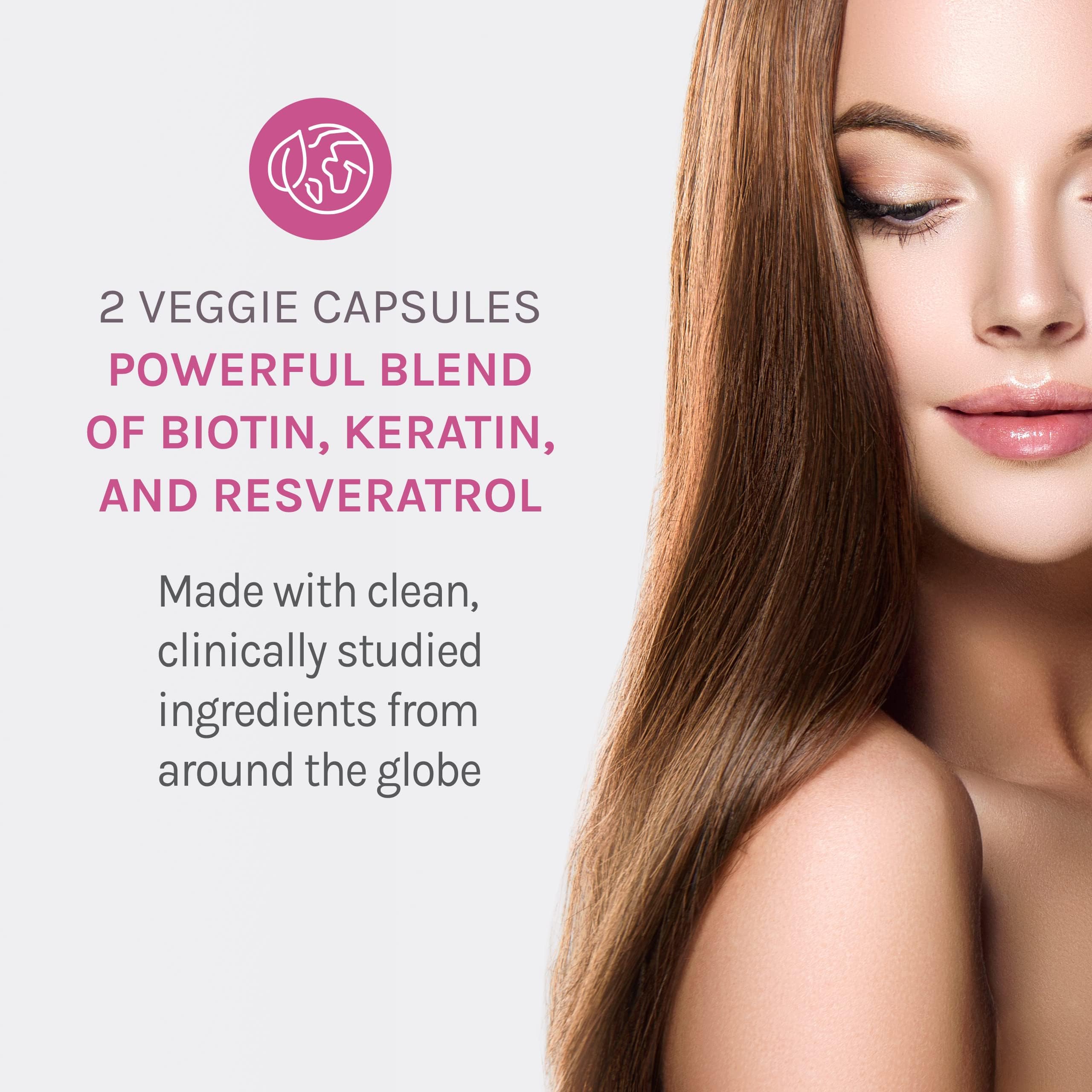 Reserveage Ultra Collagen Booster & Keratin Hair Booster - Features Dermaval, Biotin & Resveratrol - Support Hair & Skin - 90 Ultra Collagen Booster Capsules, 120 Keratin Hair Booster Capsules Reserveage Nutrition uk supplements