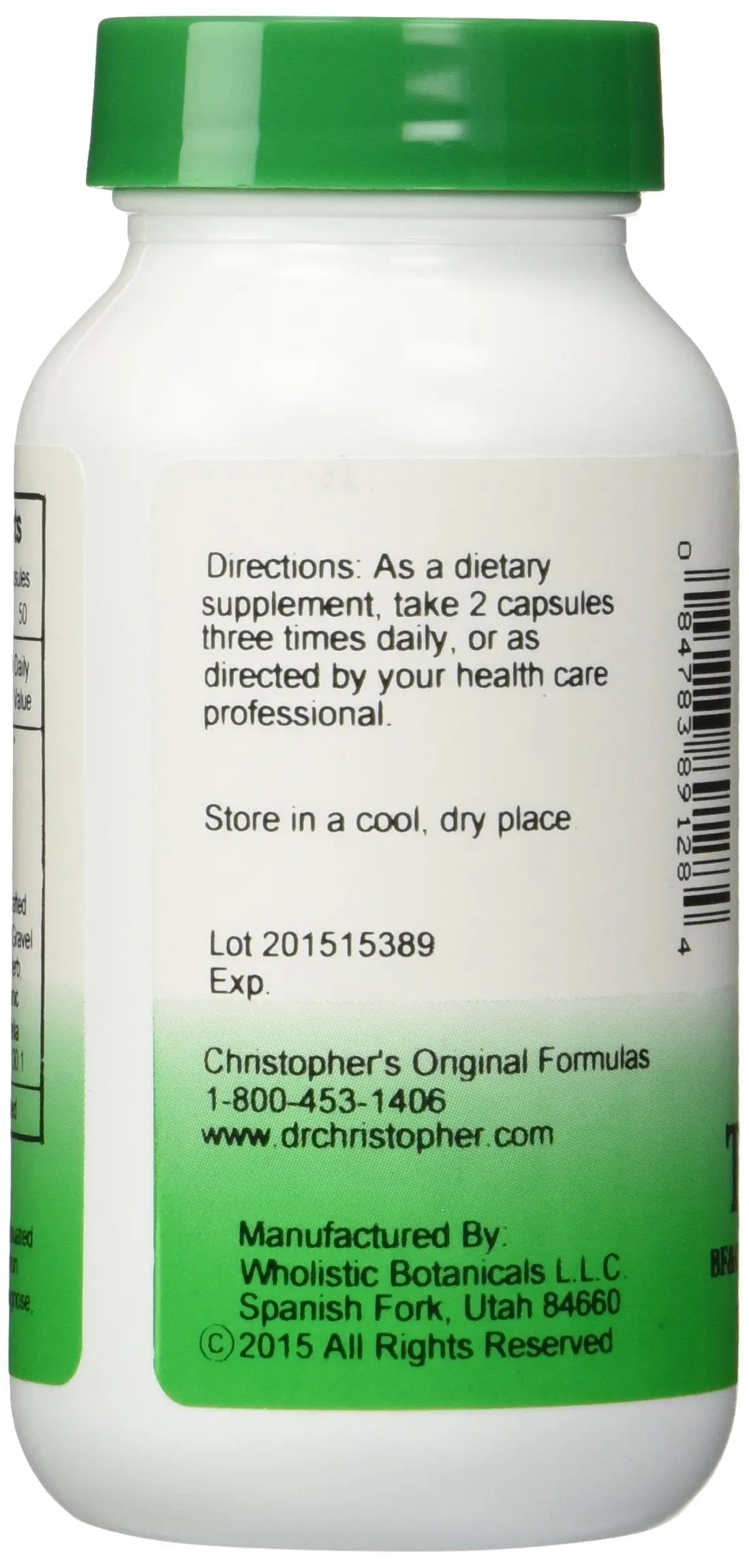 Christopher's Original Formulas Complete Tissue & Bone Formula – 100 VCaps | Herbal Support for Bones & Connective Tissue - Pack of 2 Christopher's Original Formulas uk supplements