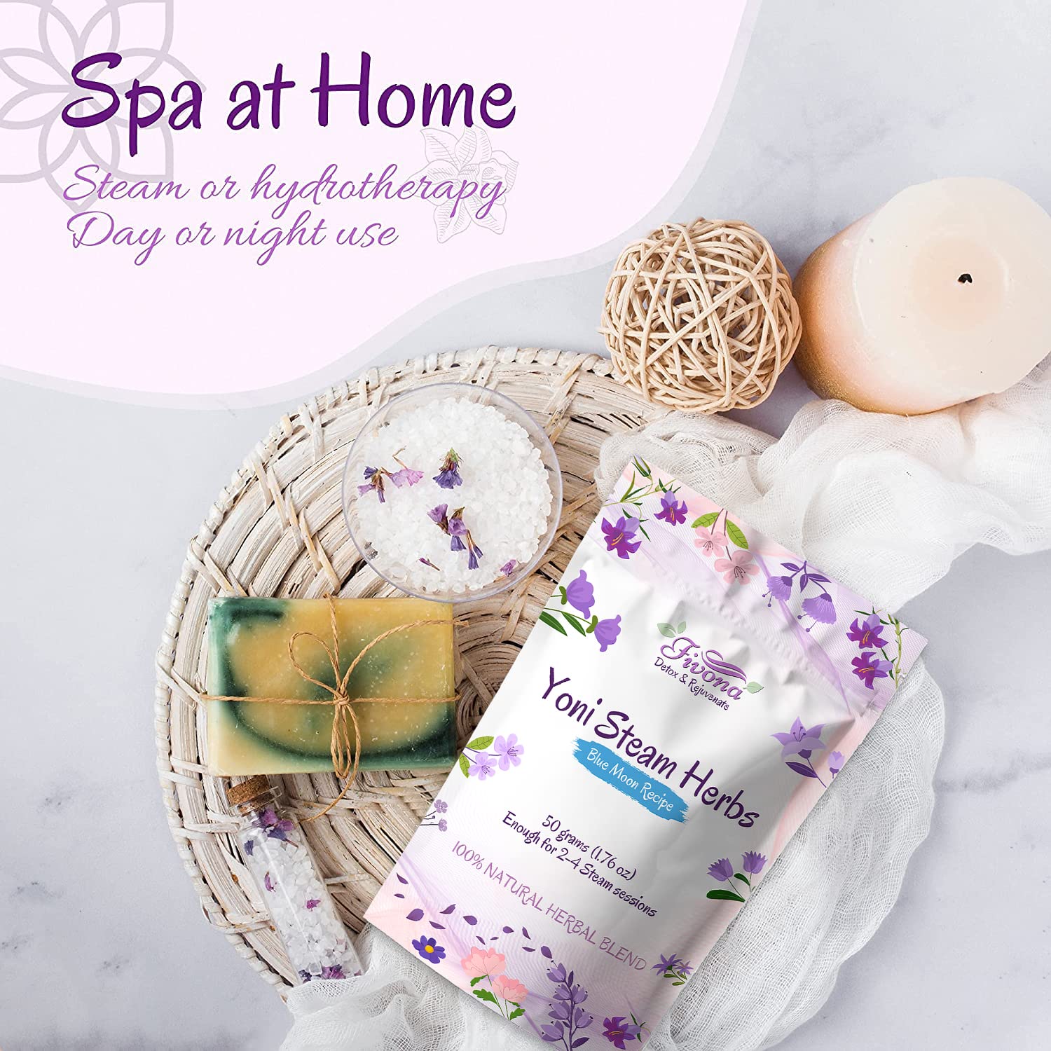 FIVONA Yoni Steaming Herbs - For Feminine Use And Rituals - V-Detox, Cleanse, Wash, Odor Control FIVONA uk supplements