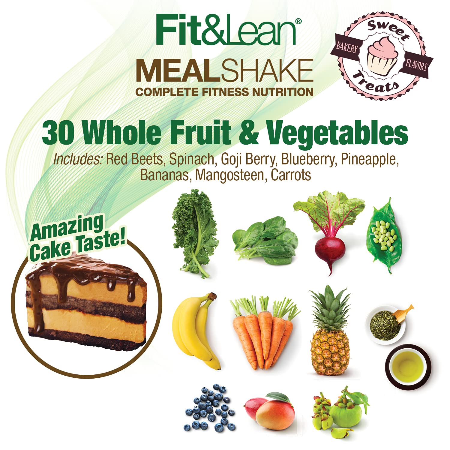 Fit & Lean Meal Shake Meal Replacement with Protein, Fiber, Probiotics and Organic Fruits Fit & Lean uk supplements