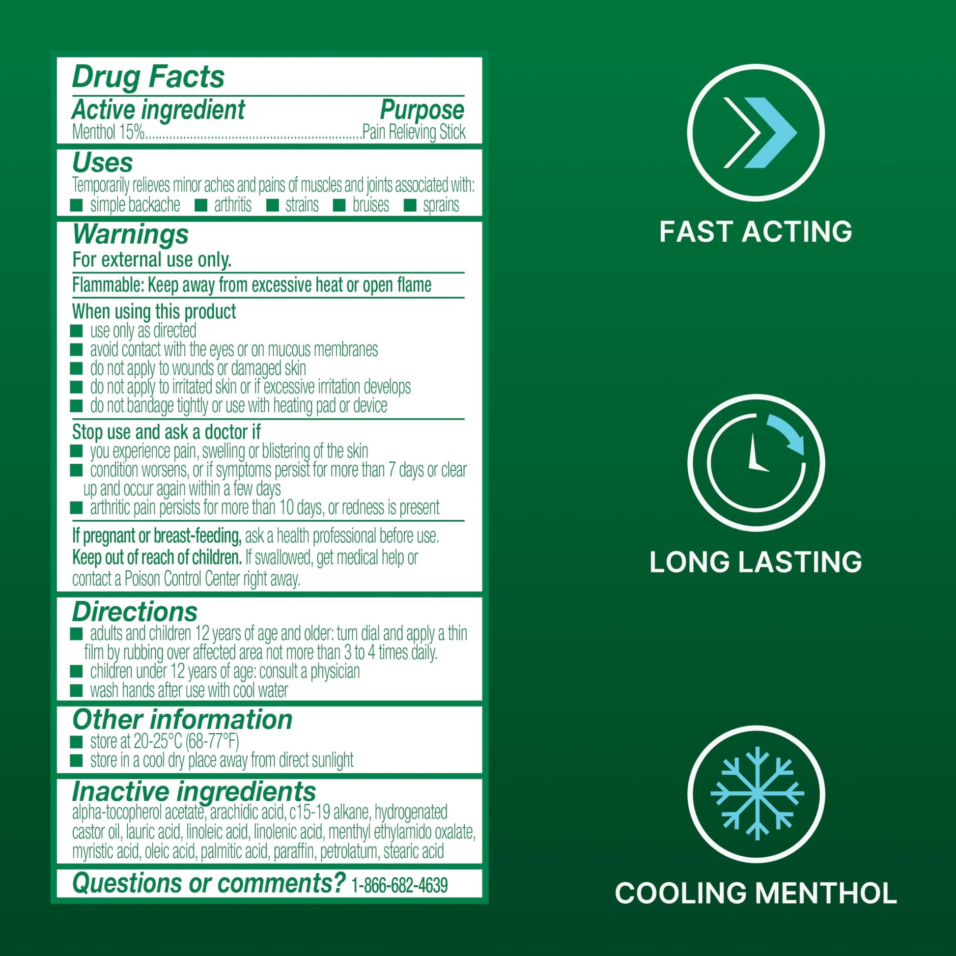 Biofreeze Dry Stick, Mess-Free Relief for Neck, Shoulder, Knee, Hip, Hand & Joint, Cooling Menthol Pain Relief Stick, Up to 100 Uses Biofreeze uk supplements