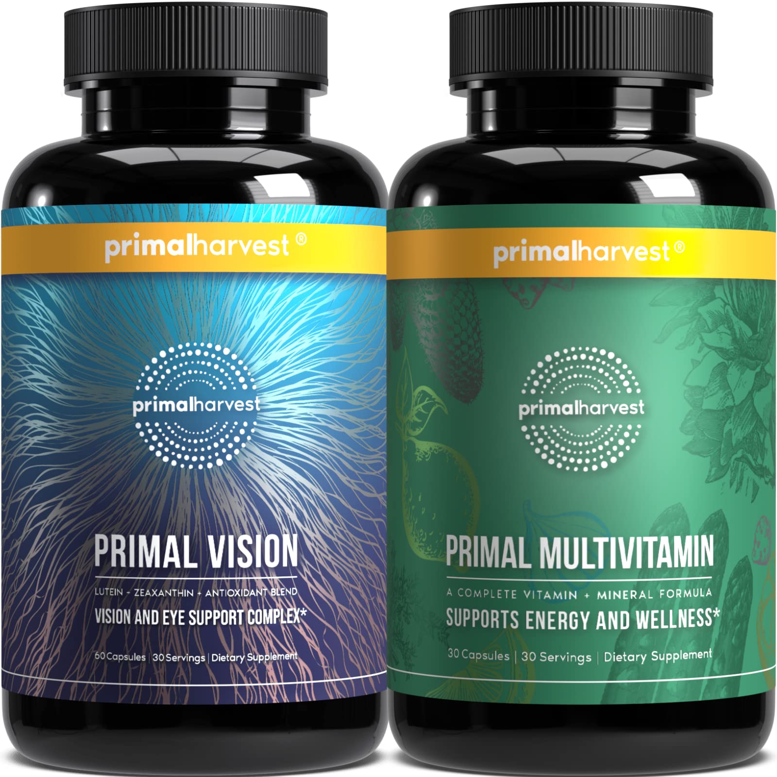 Primal Harvest Multivitamin & Primal Vision – Complete Support for Daily Wellness & Eye Health with Essential Vitamins & Nutrients Primal Harvest uk supplements
