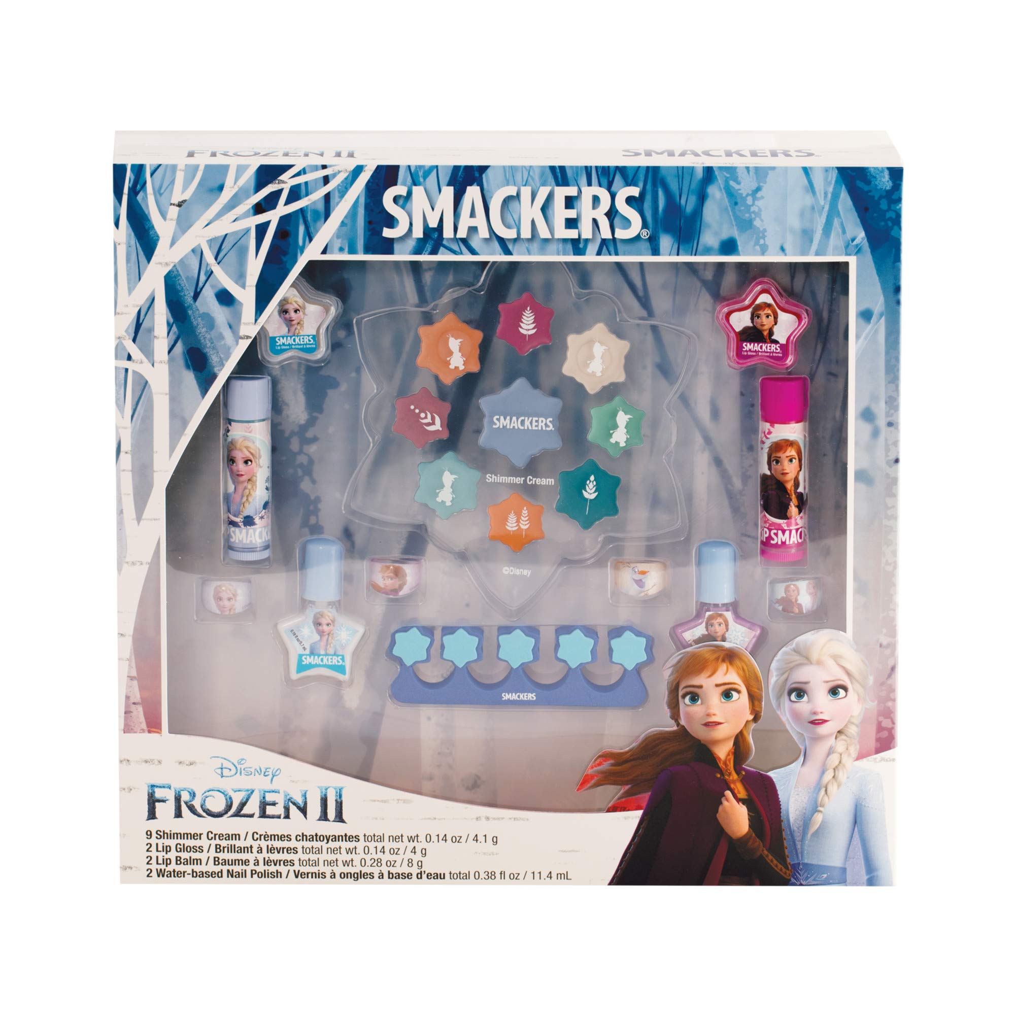 Lip Smacker Disney Frozen II Color Makeup Set For Girls, Shimmer Cream, Lip Gloss, Lip Balm, Nail Polish Lip Smacker uk supplements