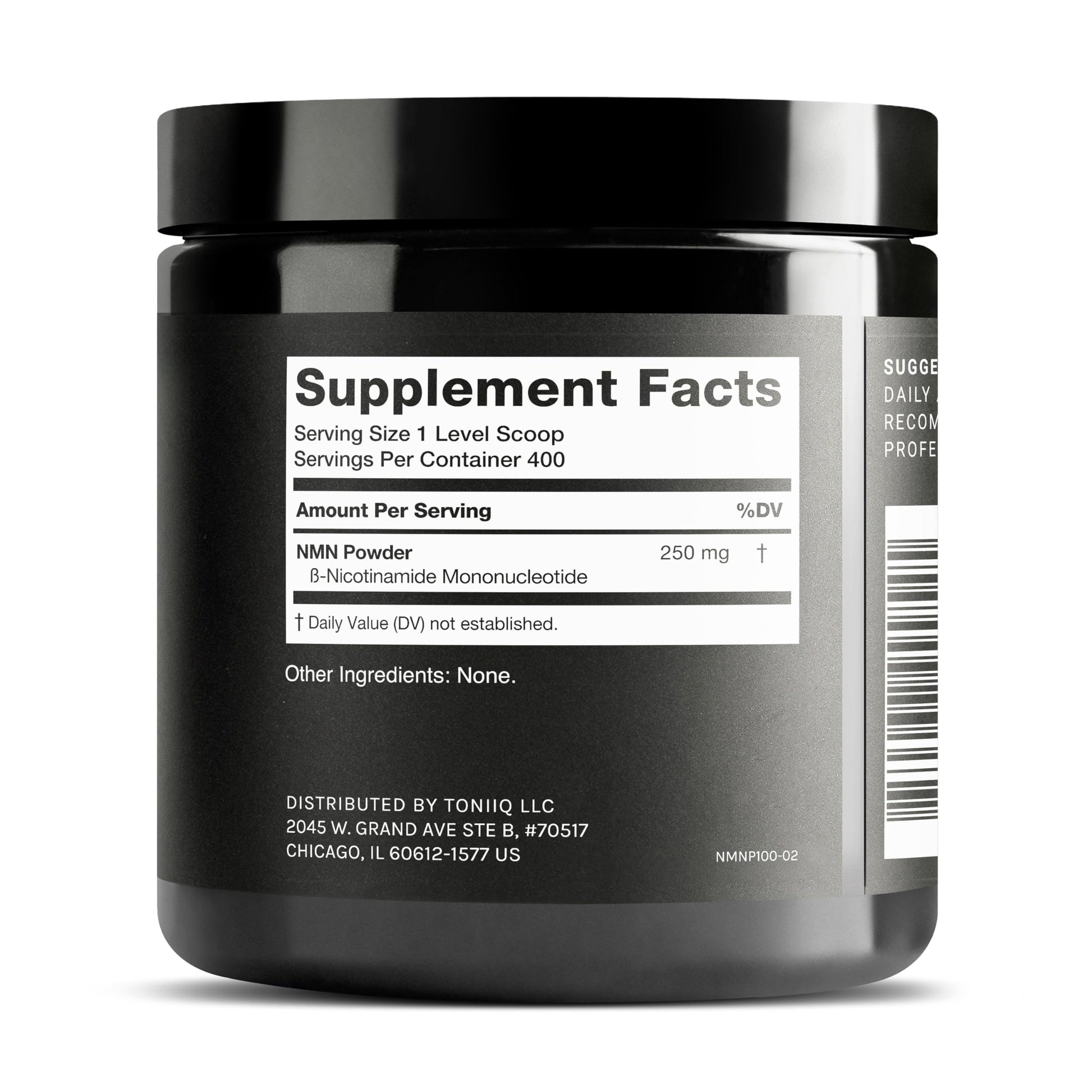 Toniiq Ultra High Purity NMN Powder - 100 Grams - 99.5% Highly Purified and Highly Bioavailable - Fully Stabilized Formula - Supports NAD+ Levels - Nicotinamide Mononucleotide Powder Supplement Toniiq uk supplements