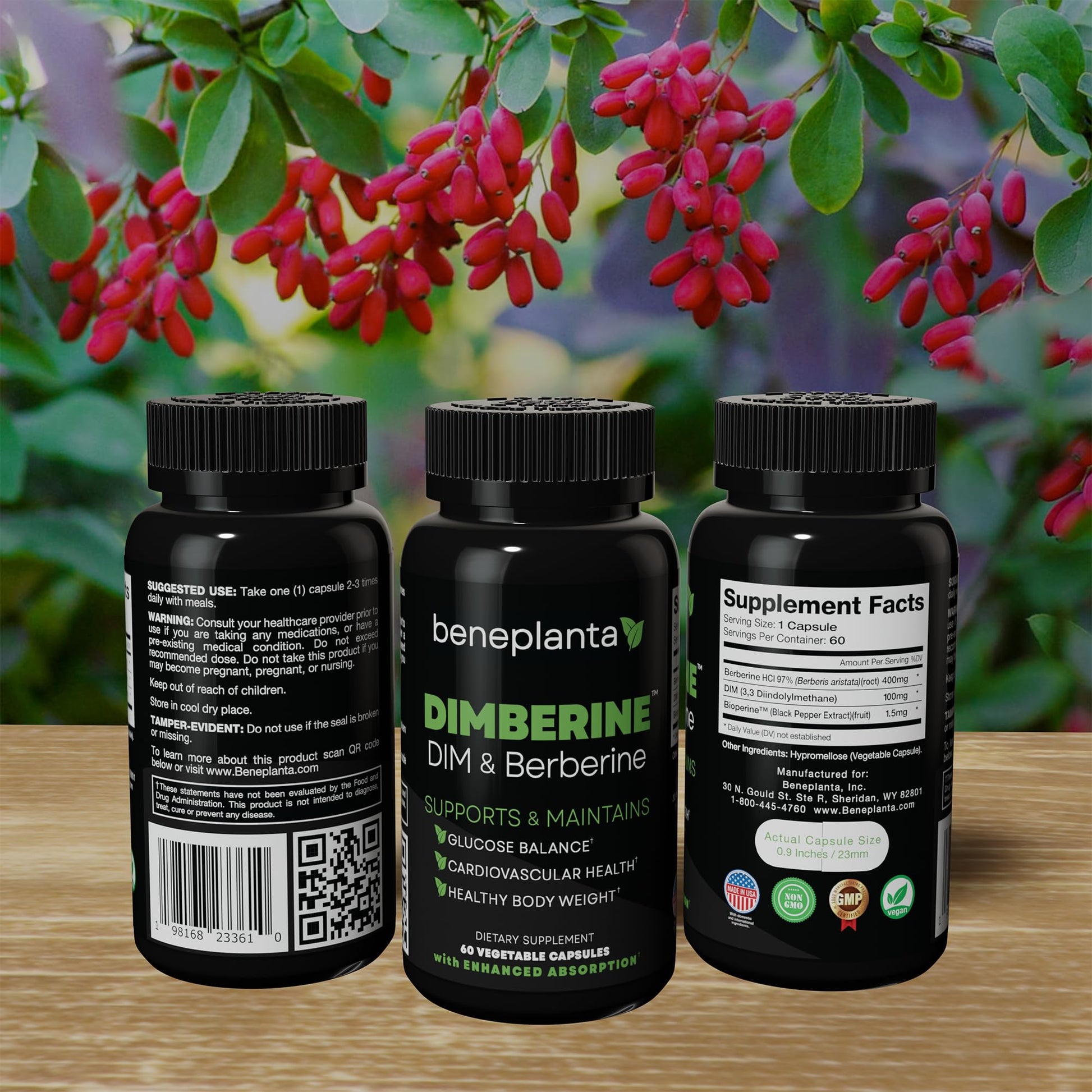 Dimberine - DIM & Berberine, High Purity Enhanced Absorption Formula - 60 Capsules Dimberine uk supplements