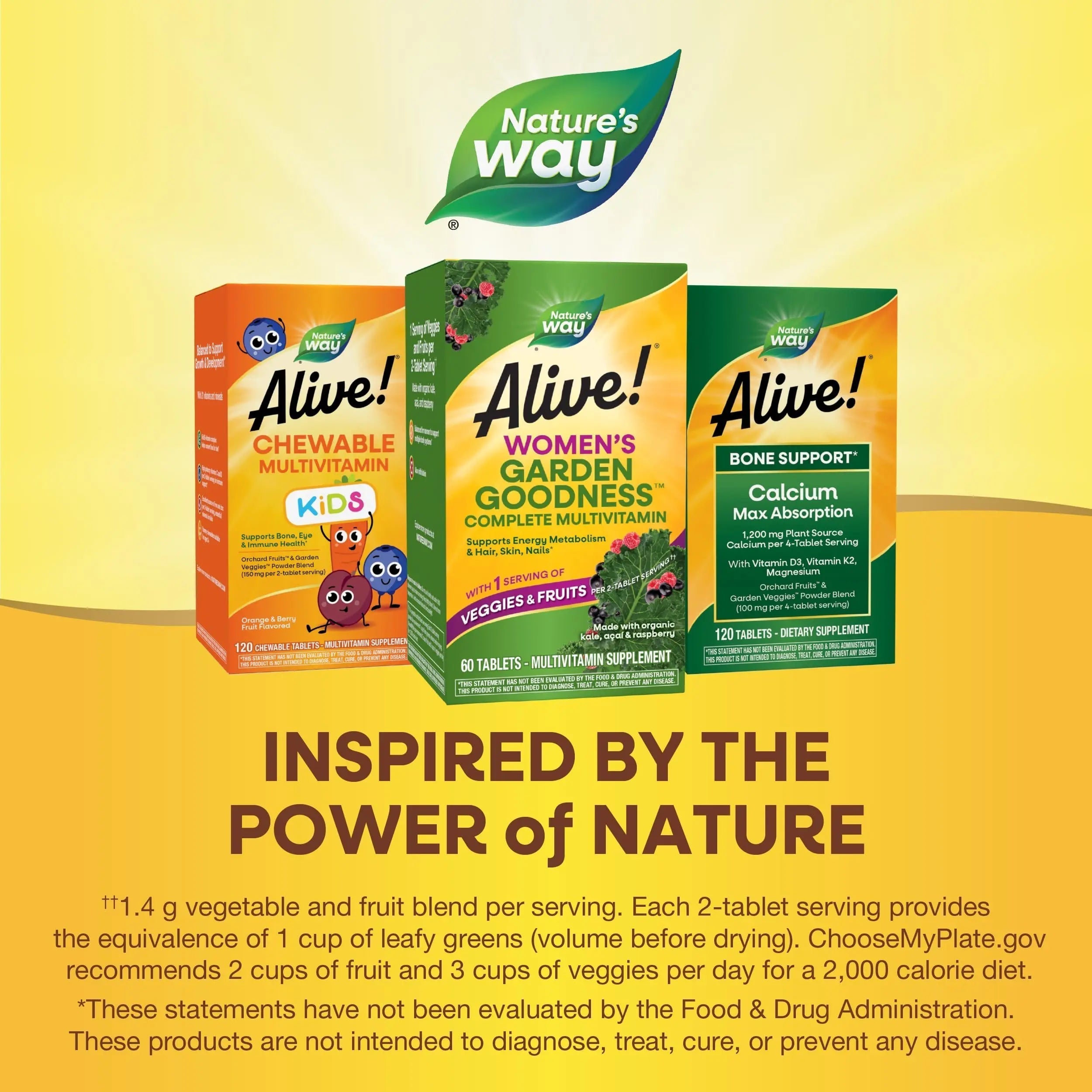 Nature's Way Alive! Garden Goodness Multivitamin for Women, High Potency B-Vitamins to Support Cellular Energy Nature's Way uk supplements