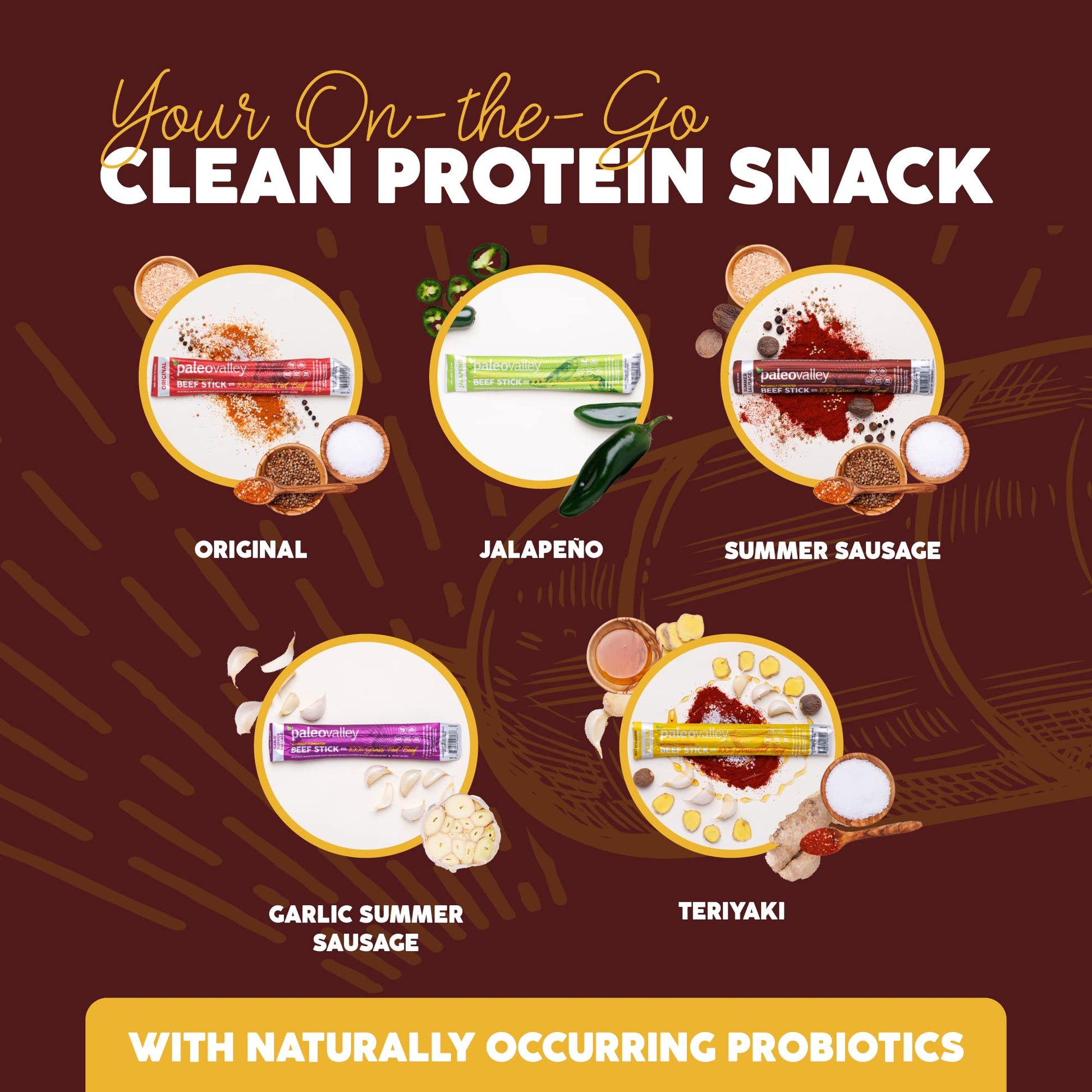 Paleovalley 100% Grass Fed Summer Sausage Beef Sticks - Delicious Gluten Free Beef Snack - High Protein Keto Friendly Paleovalley uk supplements