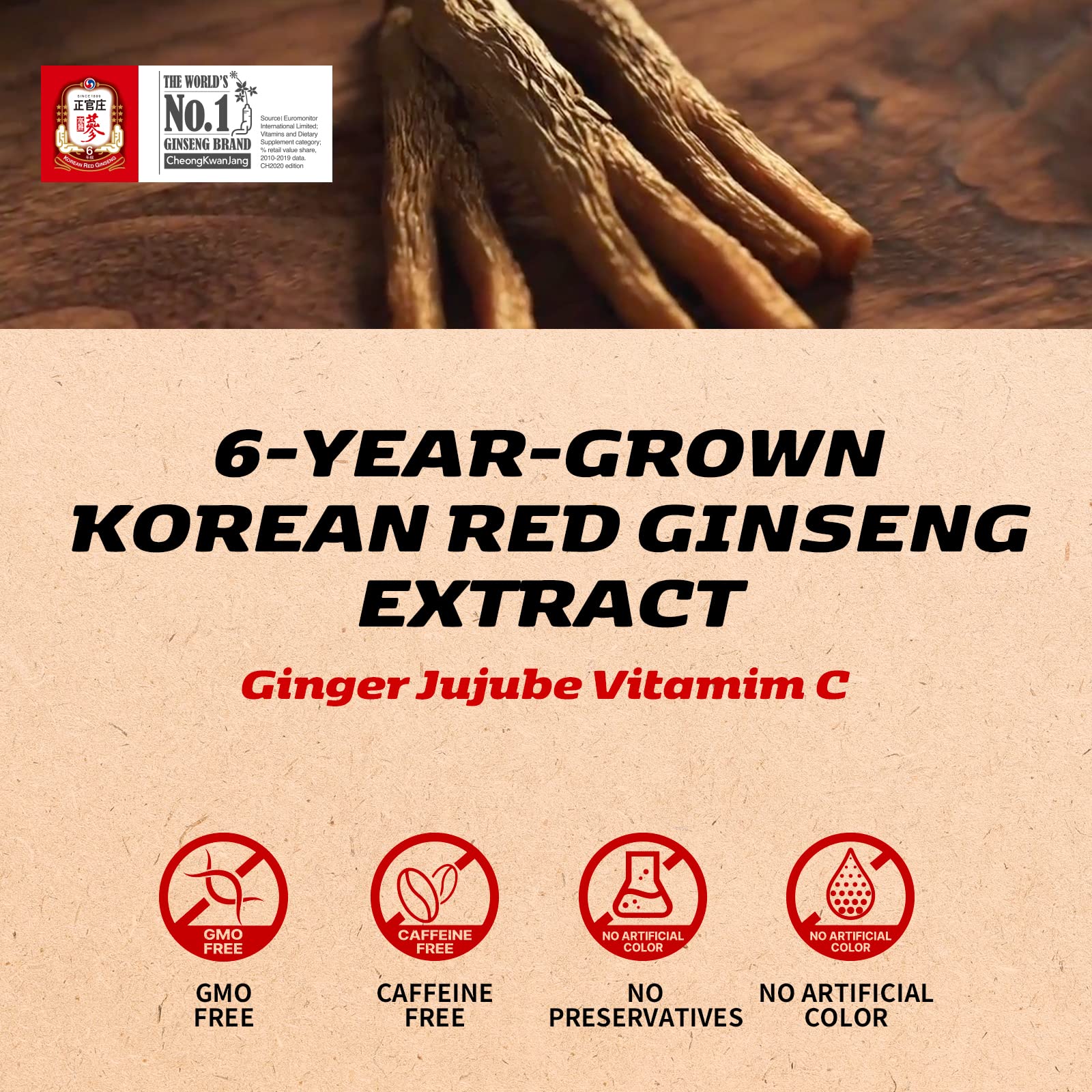 CheongKwanJang Ginseng Korean Red Ginseng Vital Tonic, Immune System Booster CheongKwanJang uk supplements