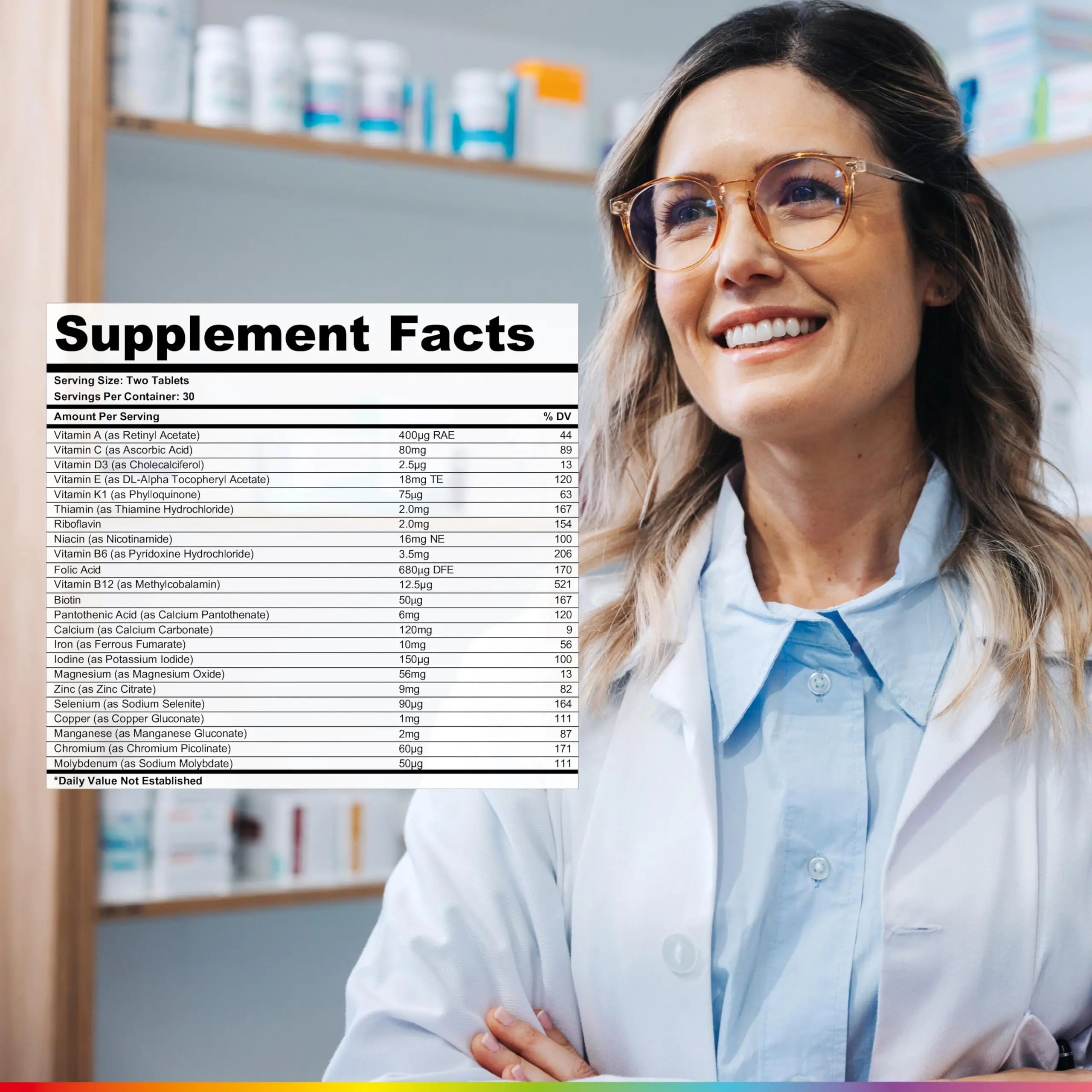 Health & Her Multivitamin for Women with Monthly Natural Cycles - Supplements for Women - Nutrition and Wellbeing Support for Menstrual Cycle Health and Her uk supplements