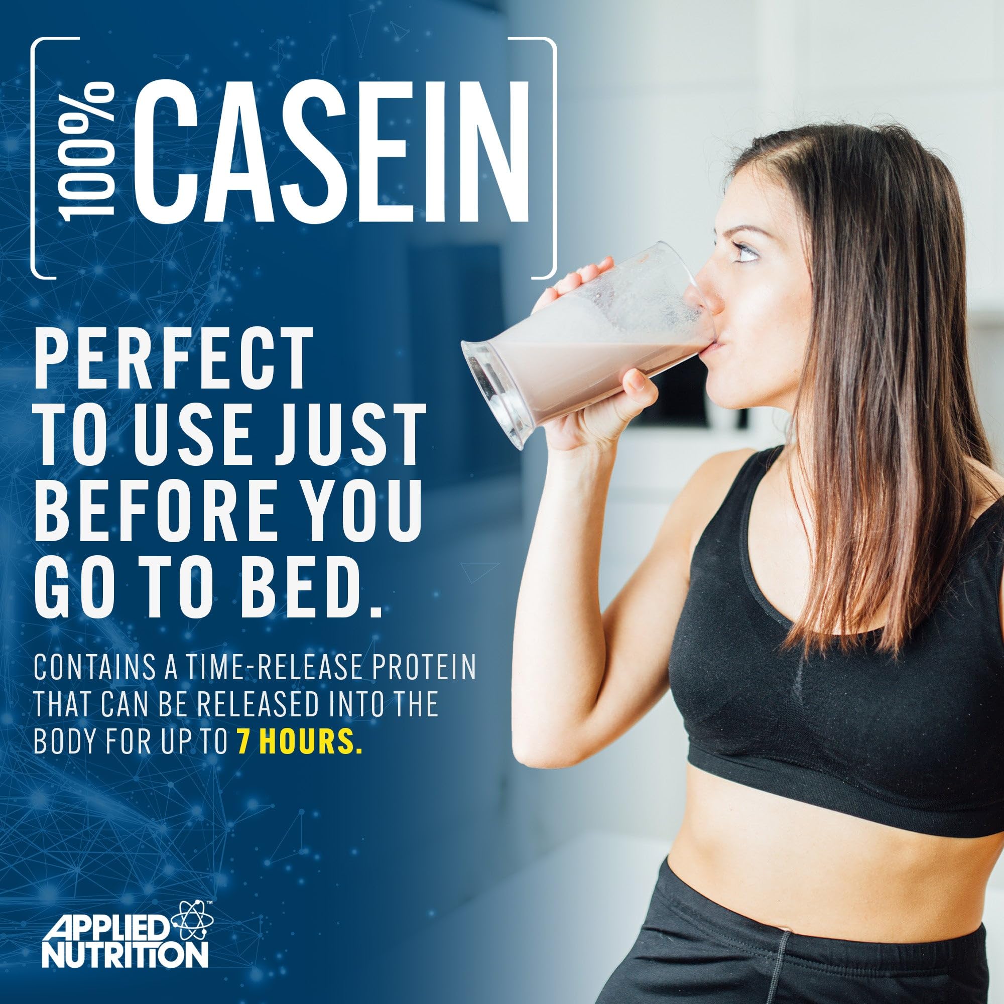 Applied Nutrition Casein Protein Powder - Micellar Casein Supplement, Slow Release Protein Applied Nutrition uk supplements