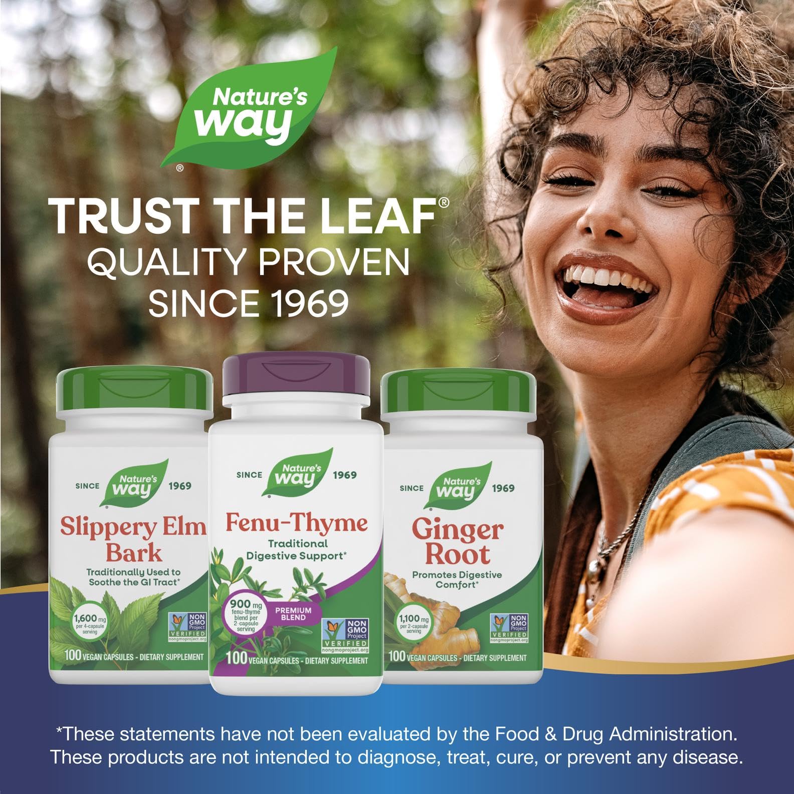 Nature's Way Fenu-Thyme - Traditional Digestive Support Blend* - 900 mg of Thyme & Fenugreek per 2-Capsule Serving - Non-GMO Project Verified & Dairy Free - 100 Vegan Capsules Nature's Way uk supplements