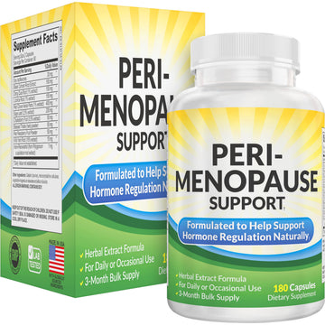 Perimenopause Support (3-Month) Supplement Blend | Women's Health & Hormone Support with 11 Herbs & Extracts | Female Hormonal Balance Supplements | 90-Day Bulk Supply | 180 Capsules Elevate Recovery Supplements uk supplements