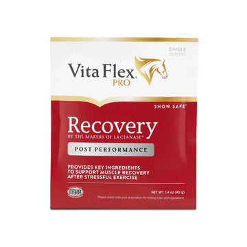 Vita Flex Pro Recovery by the Makers of Lactanase, Post Performance Horse Supplements 40 g, Show Safe Muscle Recovery Supplements, Amino Acids for Horses, Strength & Joint Health Vita Flex uk supplements