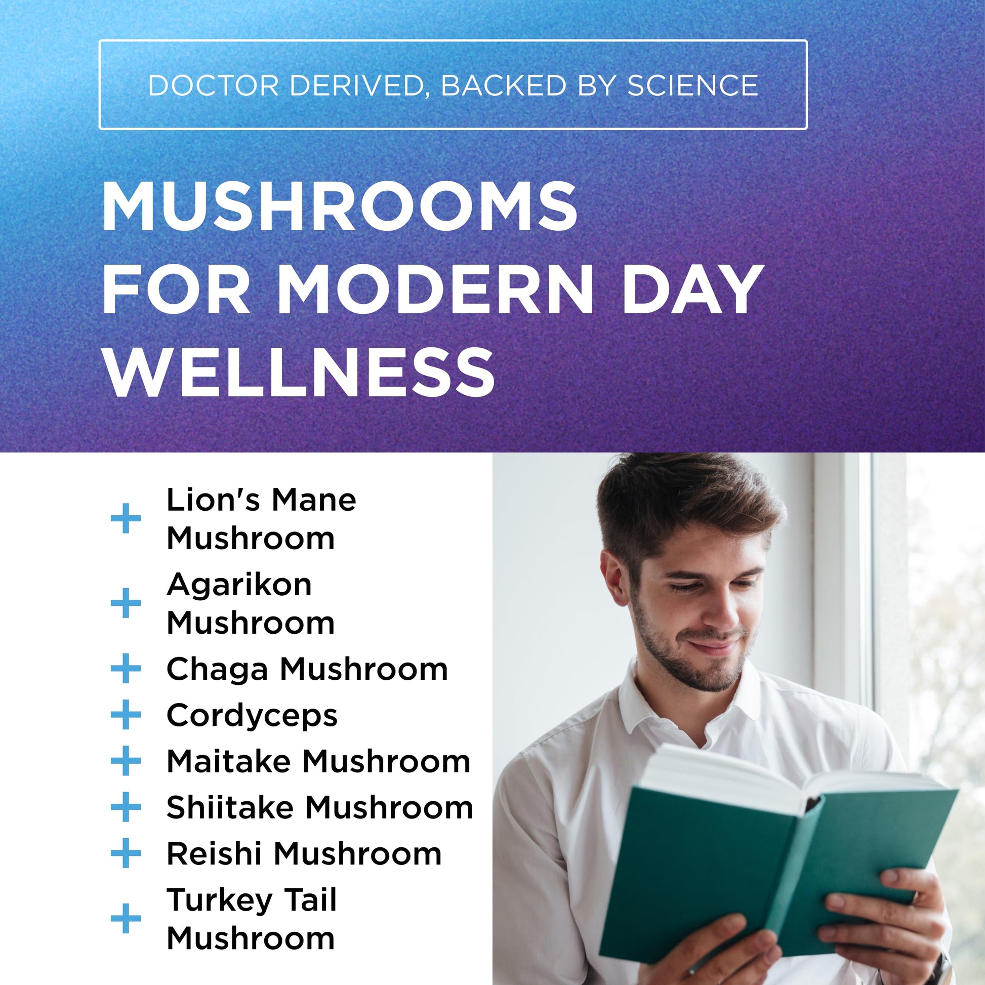 DR. EMIL NUTRITION 10 Mushroom Supplement for Mental Clarity, Focus & Immune Support - Functional Mushroom Nootropic Supplement with Lions Mane Extract, Cordyceps, Turkey Tail & More DR. EMIL NUTRITION uk supplements