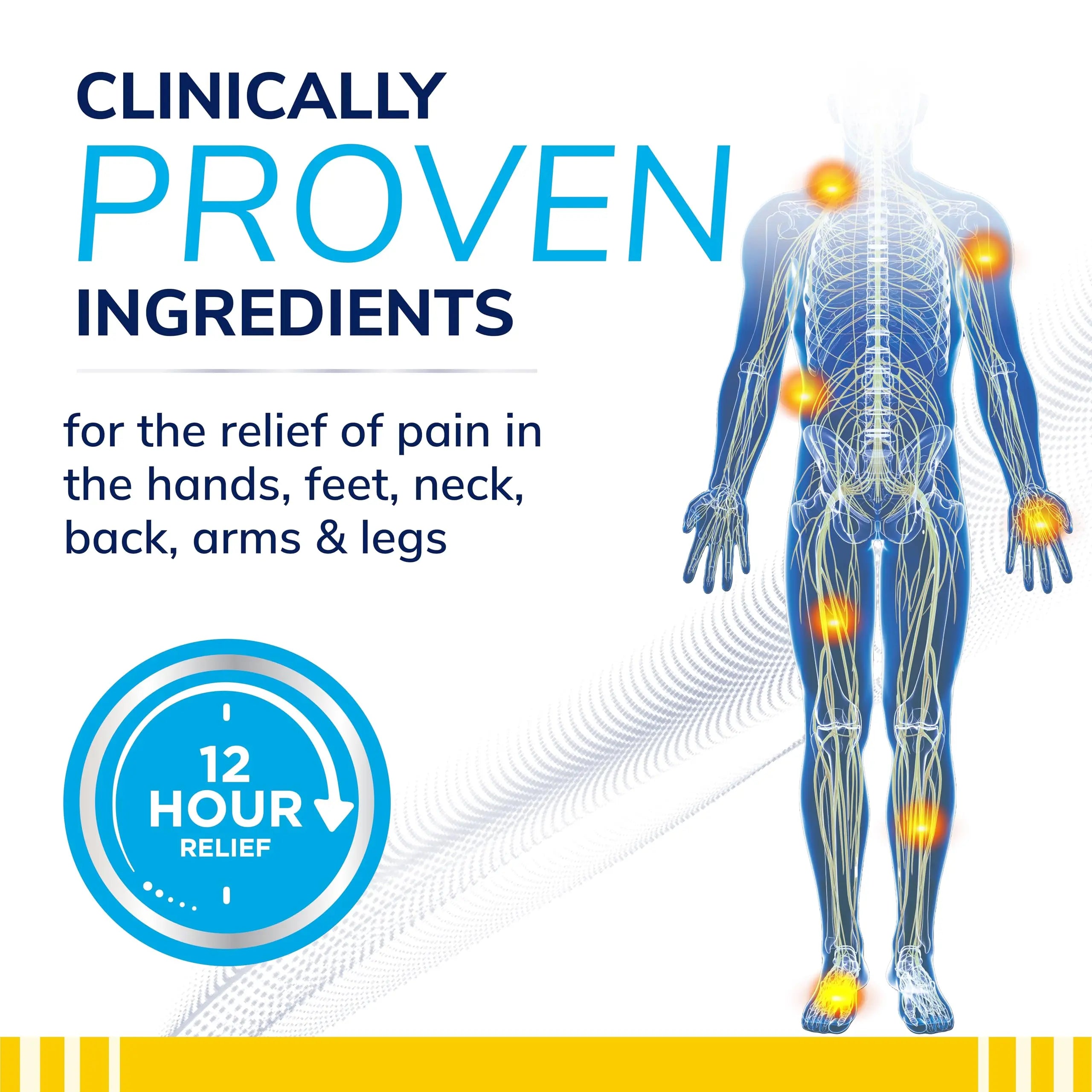 Dr. Scholl’s Clinical Strength 12-Hour Pain Relief Hydrogel Patches 10ct - 4% Lidocaine for Powerful Numbing, Instant Cooling Pain Relief with Menthol, Added Arnica, for Hands, Feet, Neck, Back & Legs Dr. Scholl's uk supplements