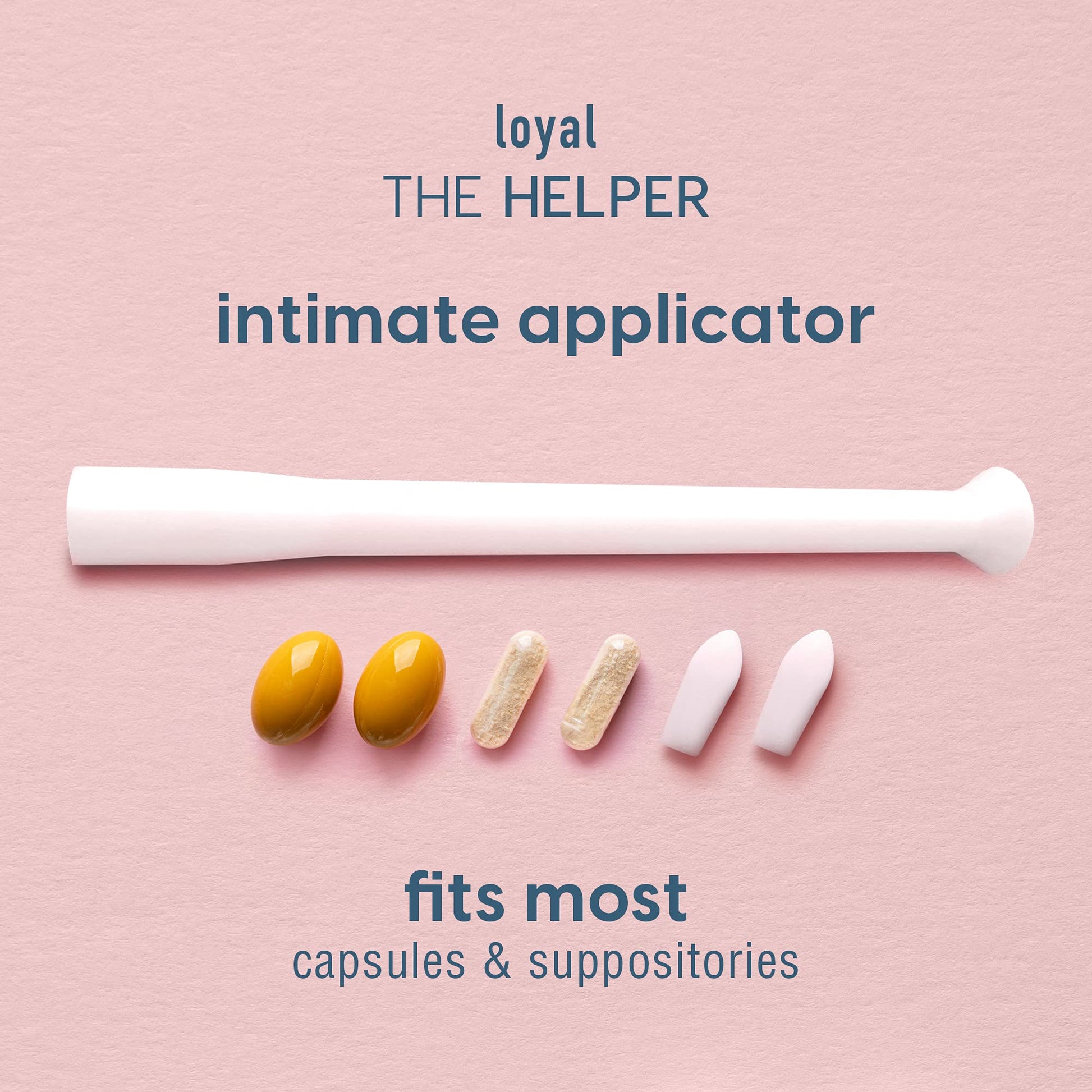 Loyal The Helper Suppository Applicators | Efficient | Compact | Comfortable | Fits Most Brands, Pills, Tablets and Boric Acid Suppositories (30-Pack) Loyal uk supplements