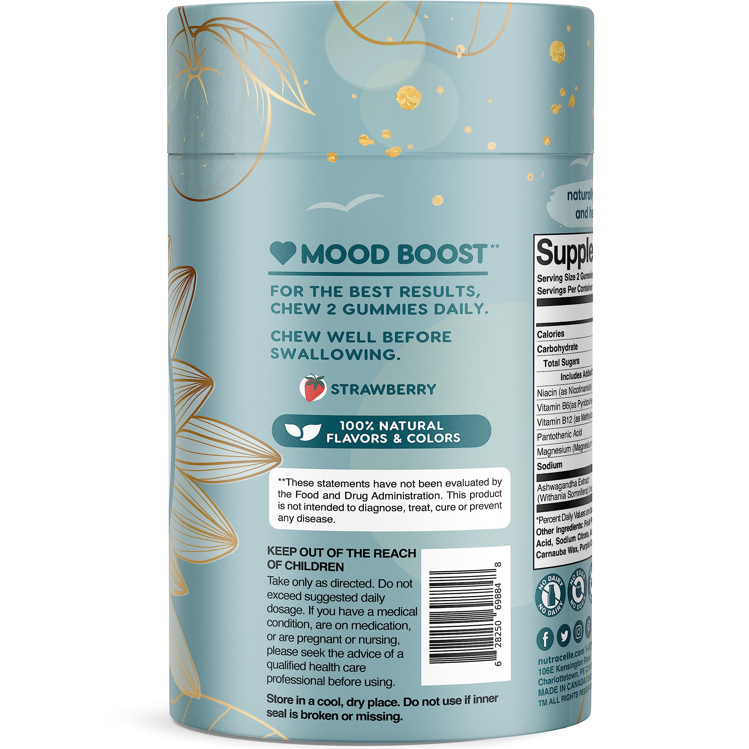 Nutracelle NUTRAMIN Mood Boost Multivitamin Gummy - Delicious & Yummy Anti-Stress Nutracelle uk supplements