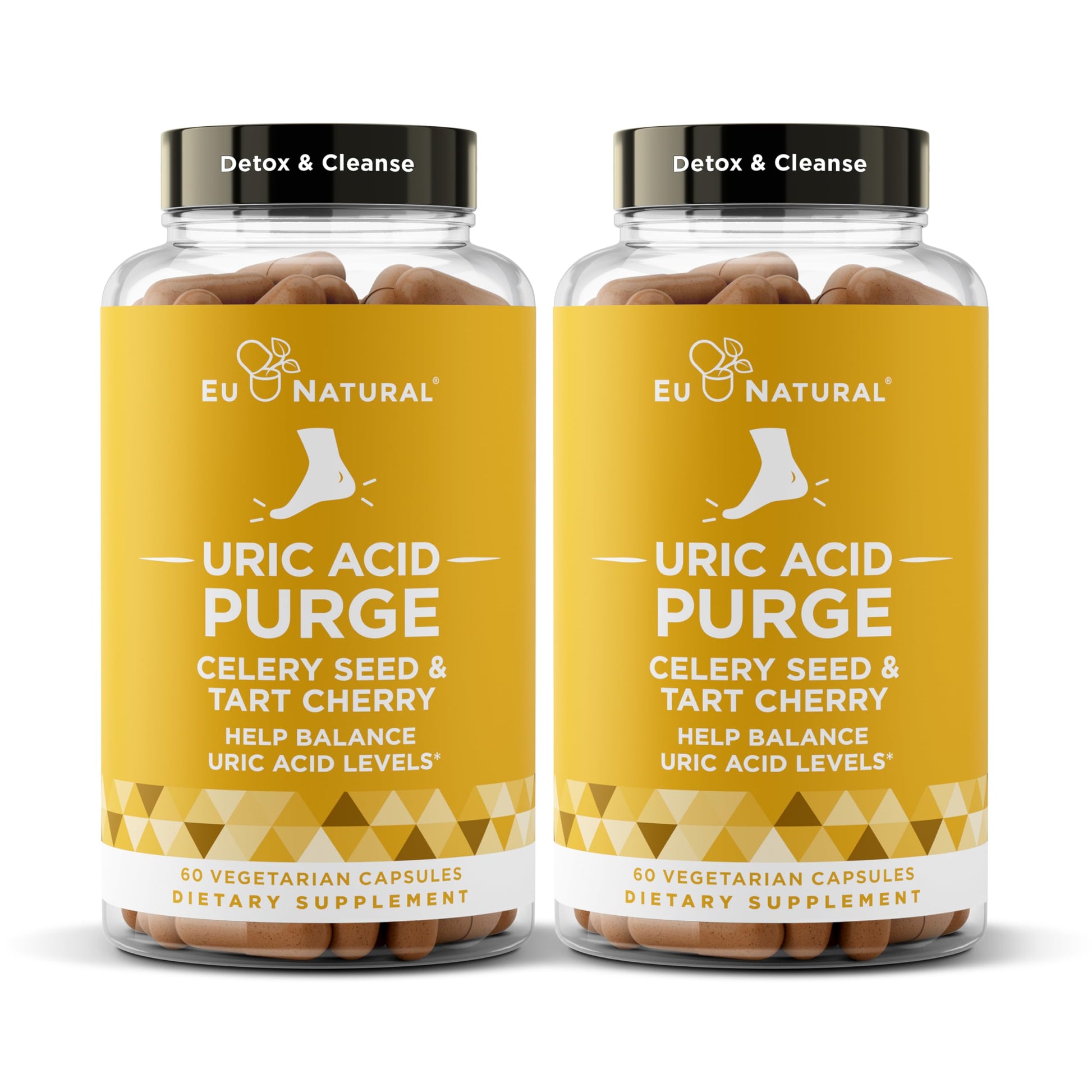 Purge! Uric Acid Flush – Eat & Drink What You Want – Detox and Cleanse with Celery Seed Extract Eu Natural uk supplements