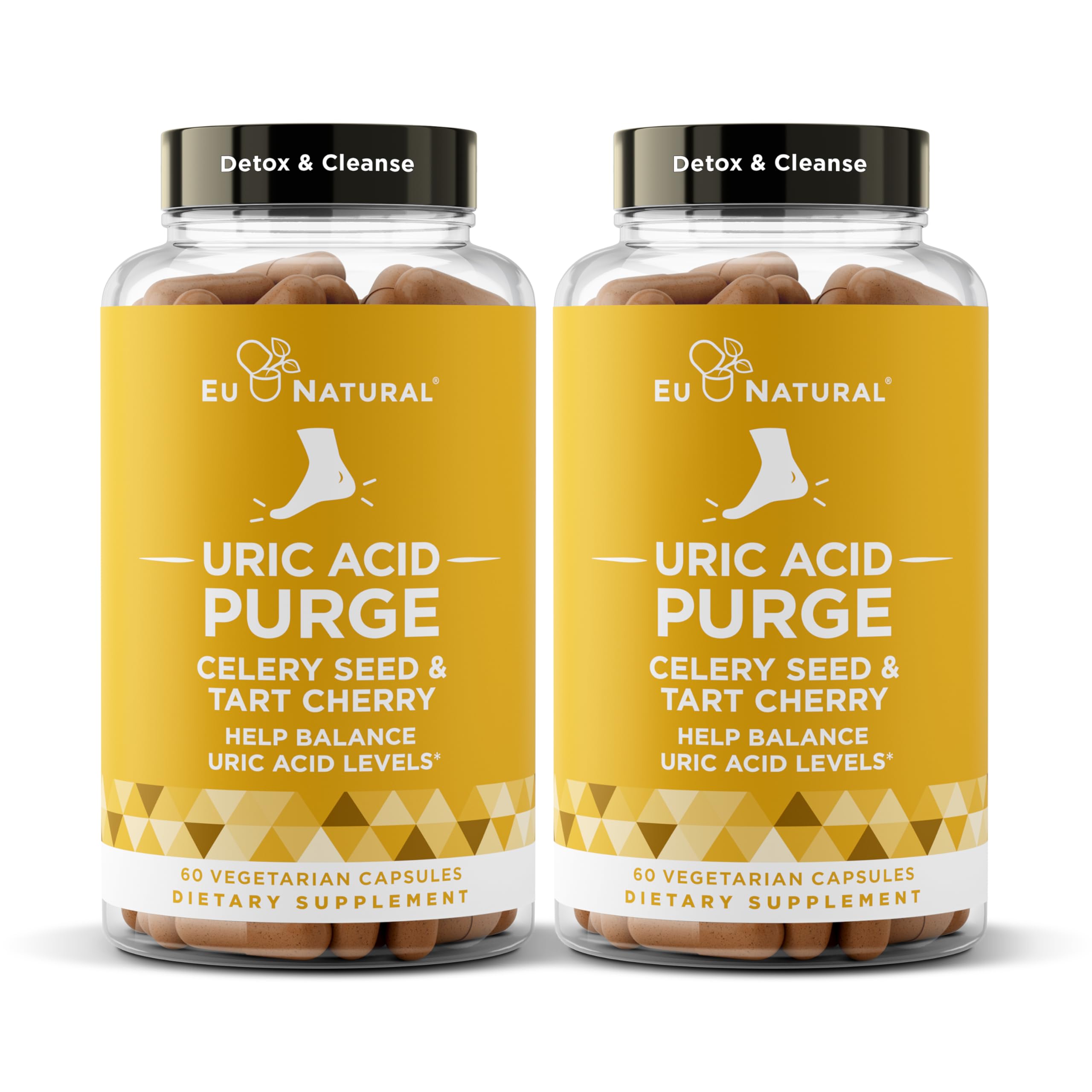 Purge! Uric Acid Flush – Eat & Drink What You Want – Detox and Cleanse with Celery Seed Extract Eu Natural uk supplements