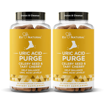 Purge! Uric Acid Flush – Eat & Drink What You Want – Detox and Cleanse with Celery Seed Extract Eu Natural uk supplements