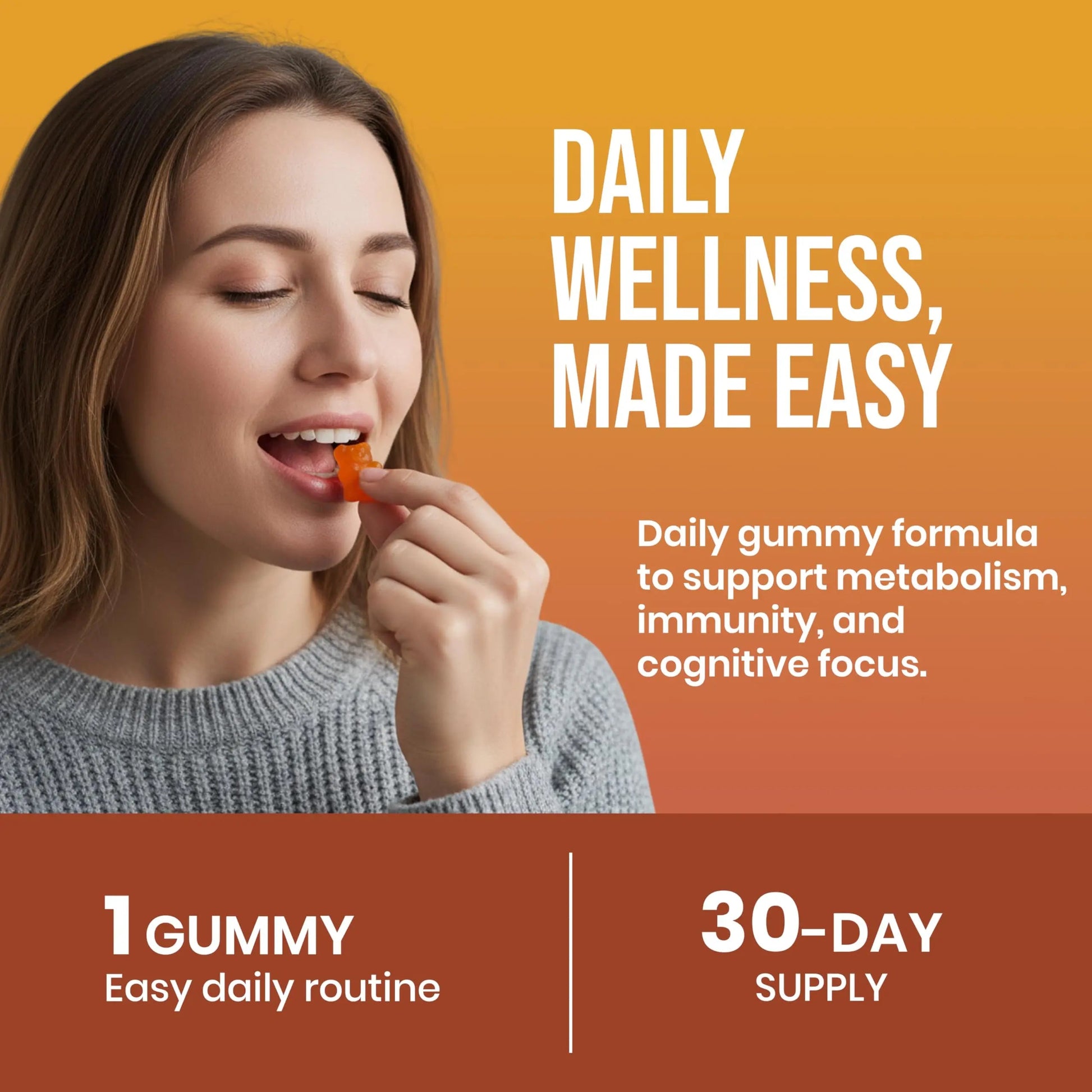 CHARMSVEDA Multivitamin Gummies – Energy, Immunity & Overall Wellness with DHA, Vitamin C, Zinc & Antioxidants – Orange Flavour – 30 Gummies CHARMSVEDA uk supplements