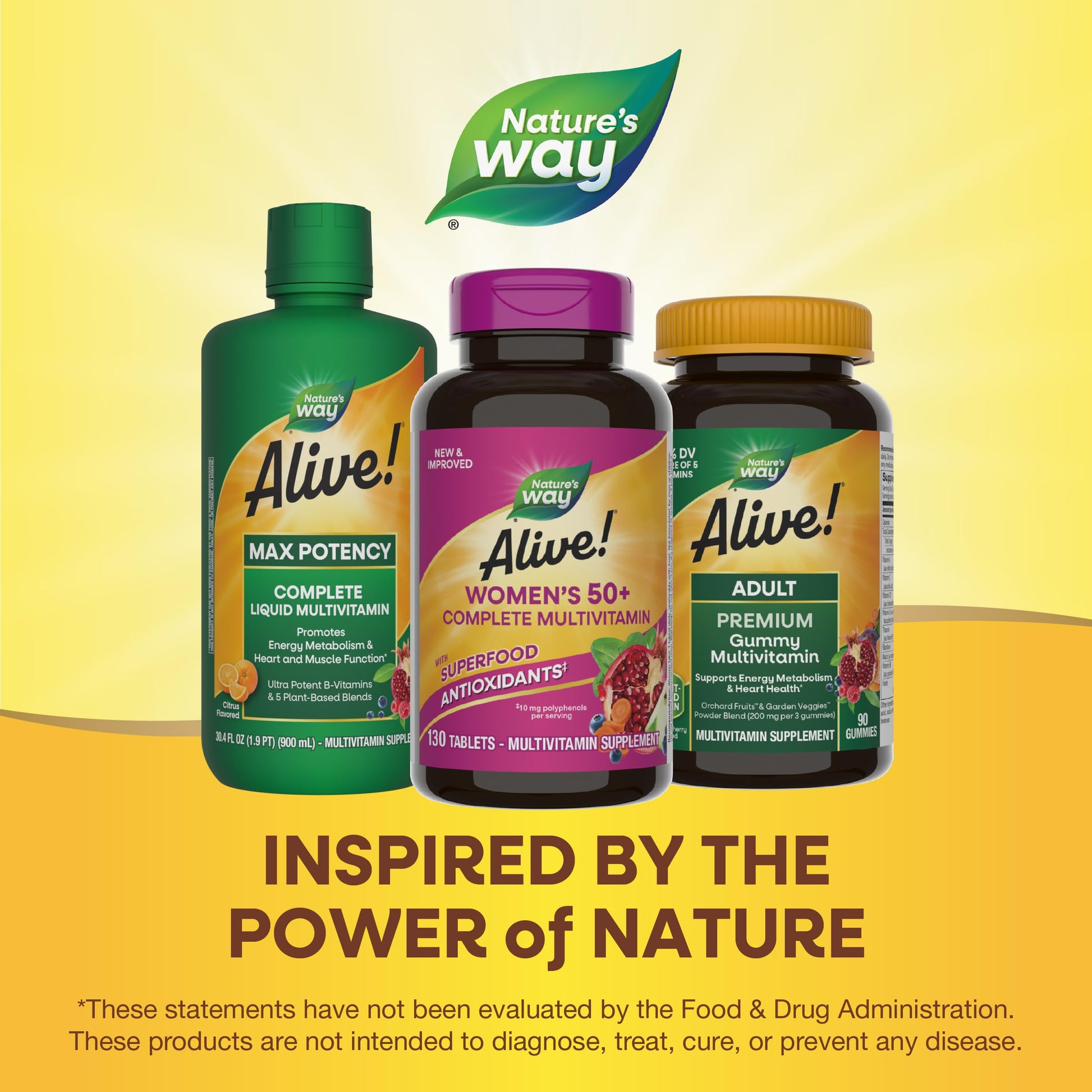 Nature's Way Alive! Women's 50+ Complete Multivitamins, Supports Healthy Heart, Brain, Bones Nature's Way uk supplements
