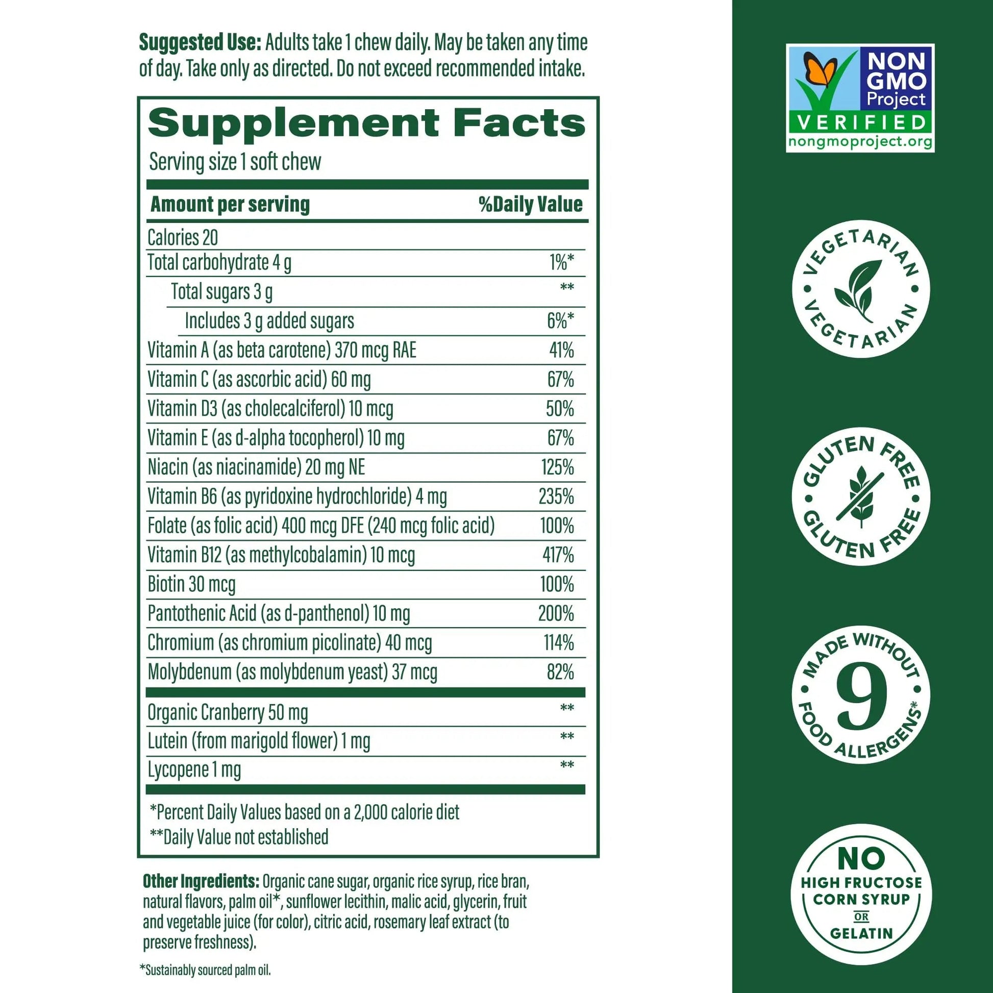 MegaFood Multivitamin for Women, One Daily Multivitamins, Soft Chews with Folate, Methylated B12, Vitamin B6, Biotin, Vitamin D3, C & A MegaFood uk supplements