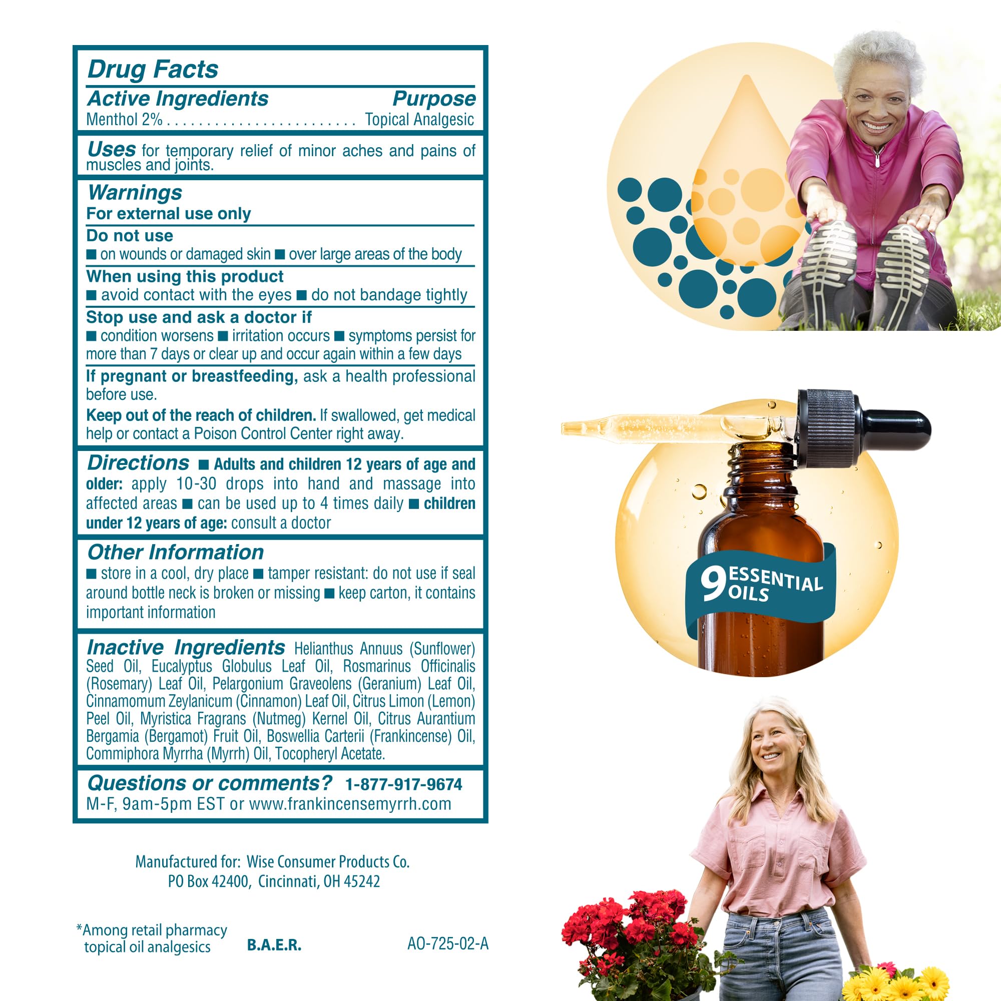 Frankincense & Myrrh Arthritis Pain Relief Rubbing Oil – Arthritis Pain Reliever with Frankincense Essential Oil for Sciatica, Lower Back, Neck, Hands, Knees, Joints and Shoulders, 2 fl.oz. - 1 Pack FRANKINCENSE & MYRRH uk supplements