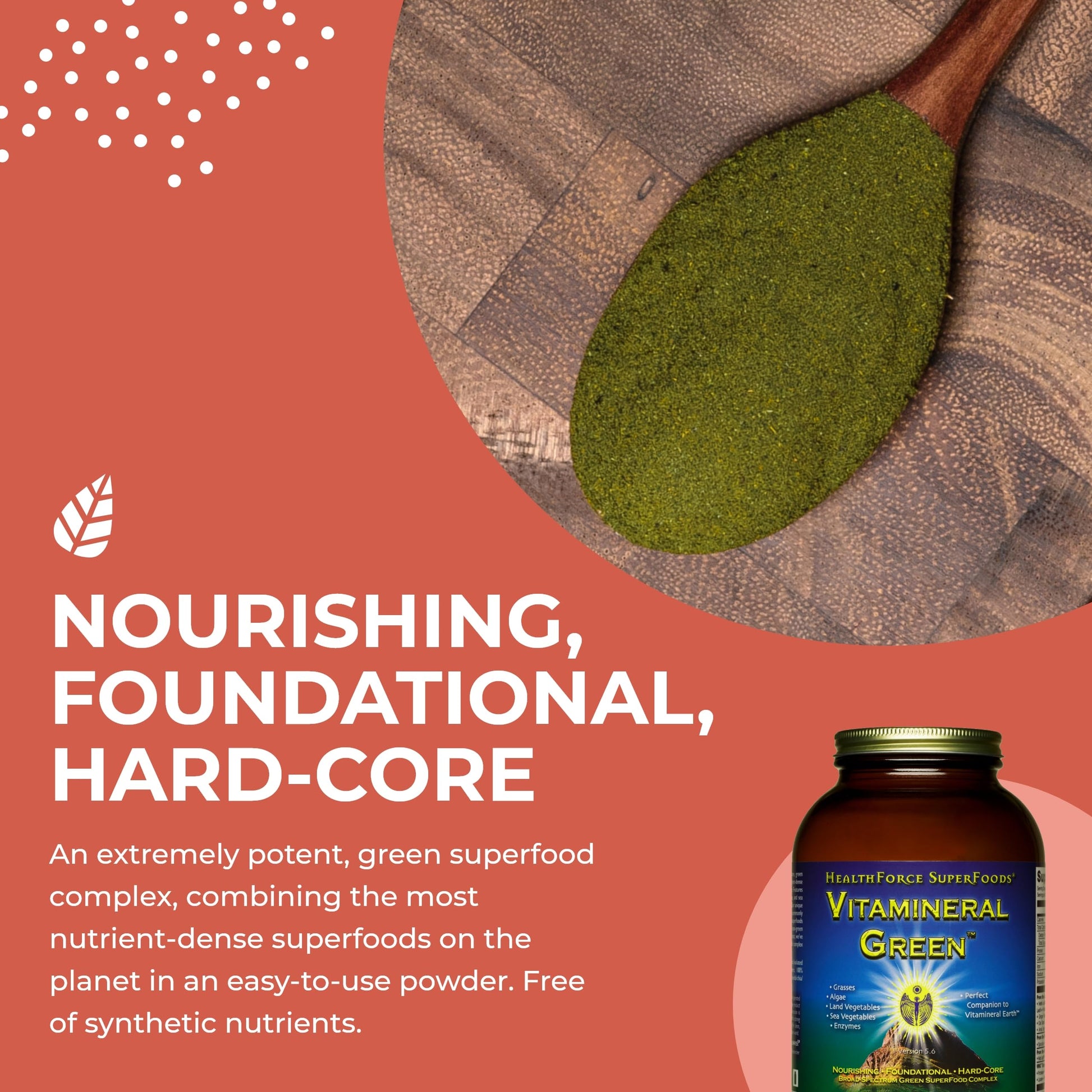 HEALTHFORCE SUPERFOODS Vitamineral Green - Mineral Supplement for Immune & Thyroid Support - Green Powder Supplement with Ingredients from The Land - Gluten-Free & Vegan - 500 Grams HEALTHFORCE SUPERFOODS uk supplements